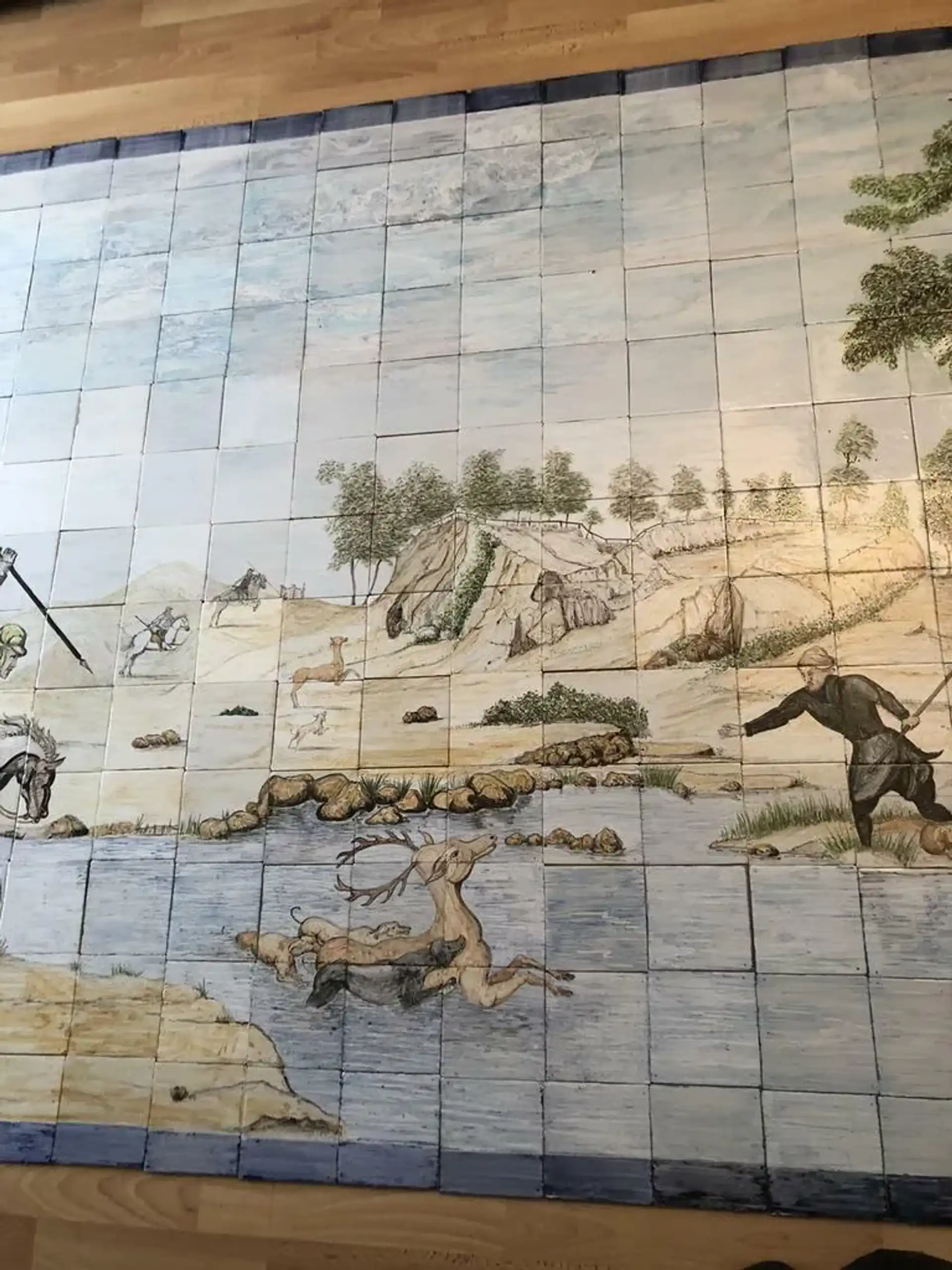 Antiek Tegeltableau