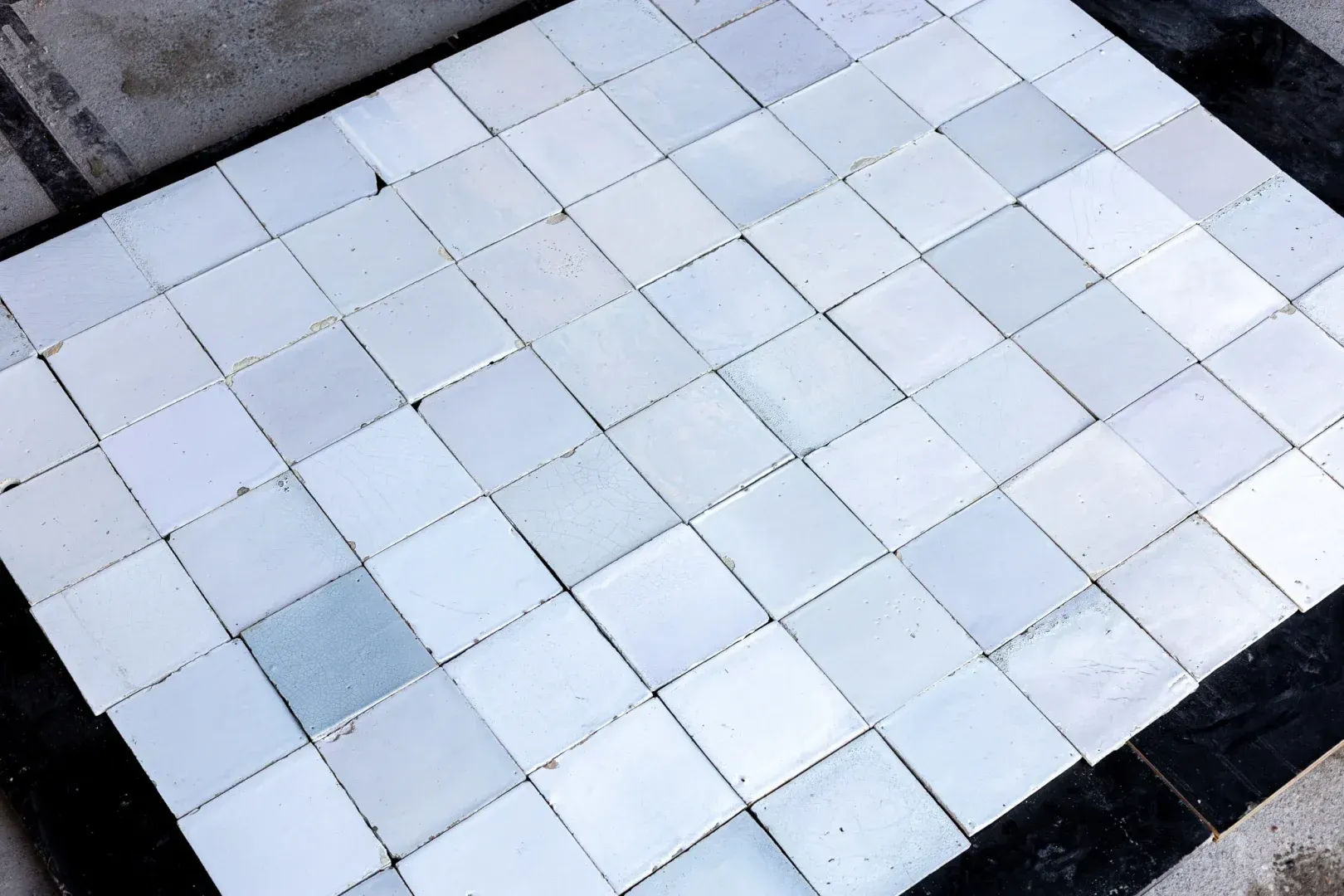Antique Frisian white wall tiles