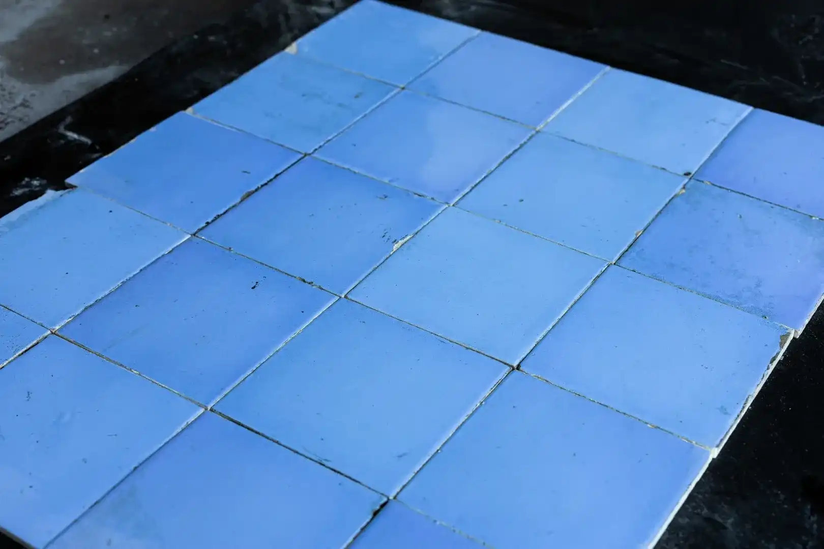Antieke Blauwe Wandtegels