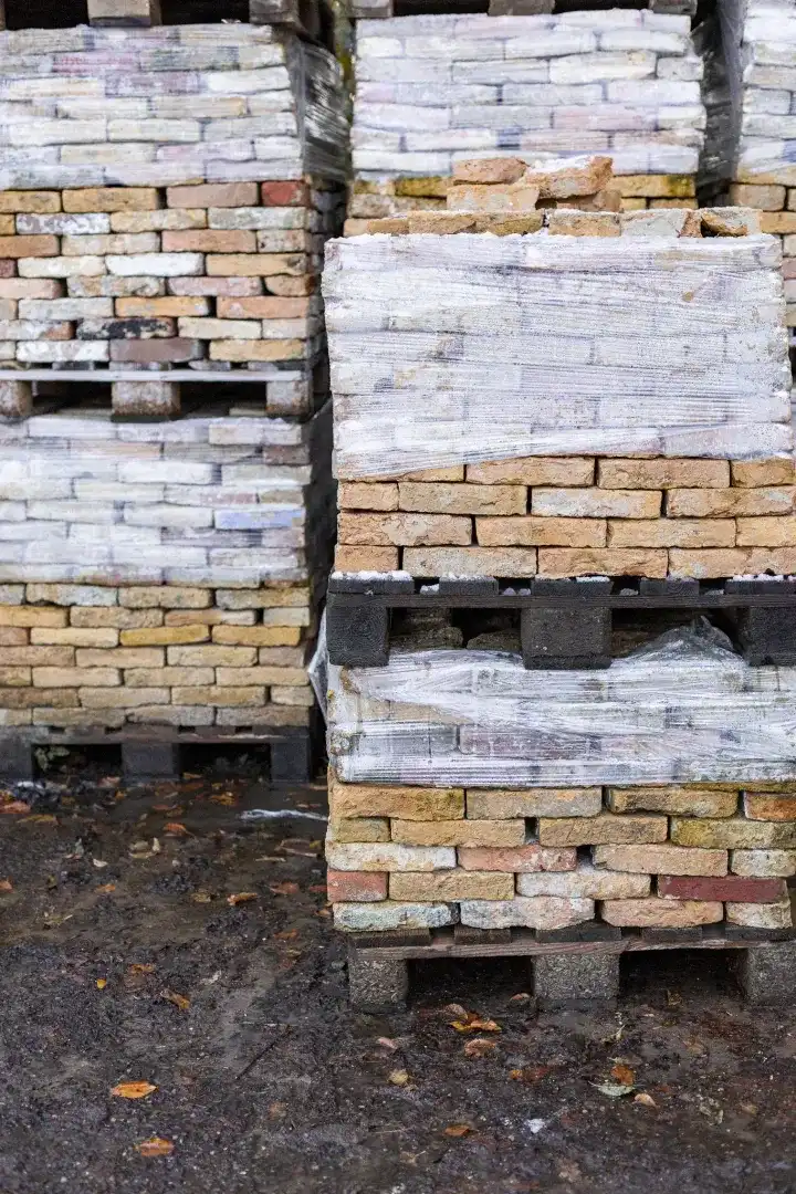 Antieke Gele Waalformaat Handvorm Stenen