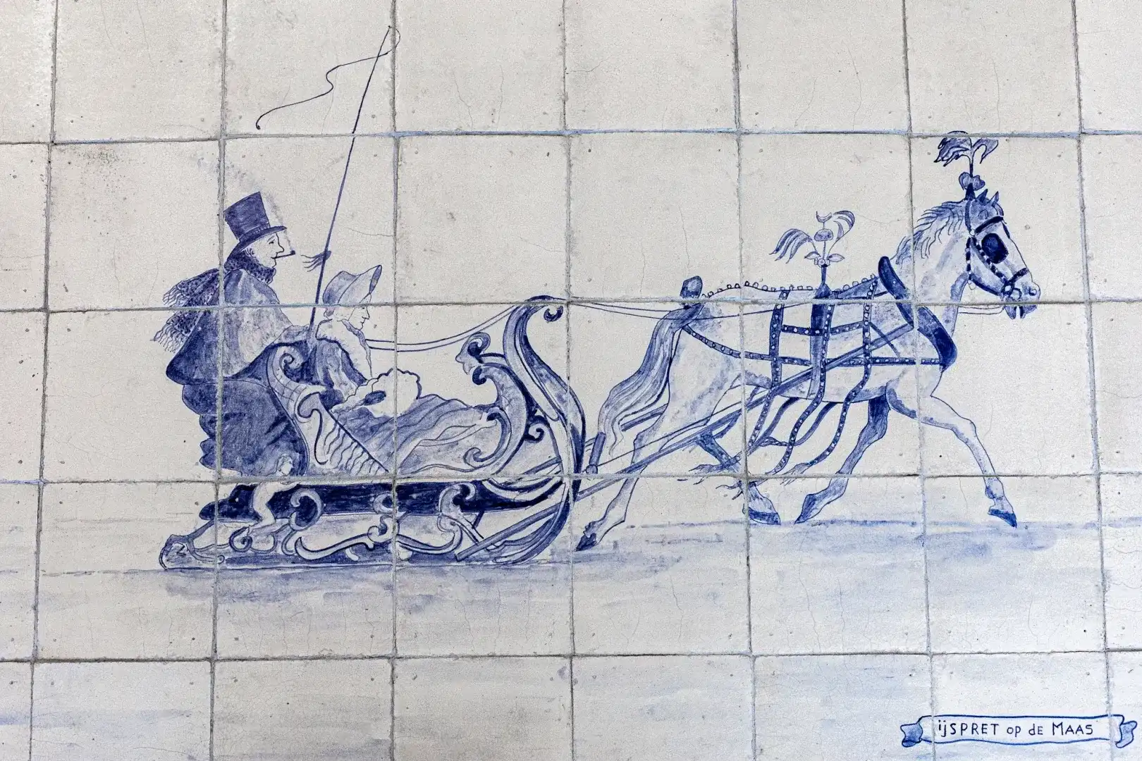 Authentiek Oud Hollands Tableau Van 48 Tegels