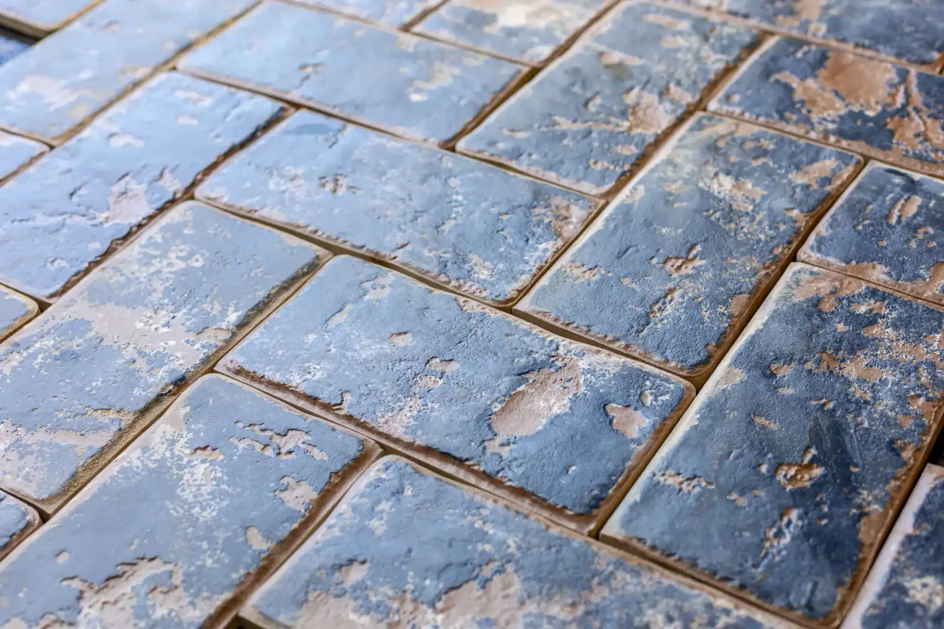 Blauwe Terracotta Plavuizen