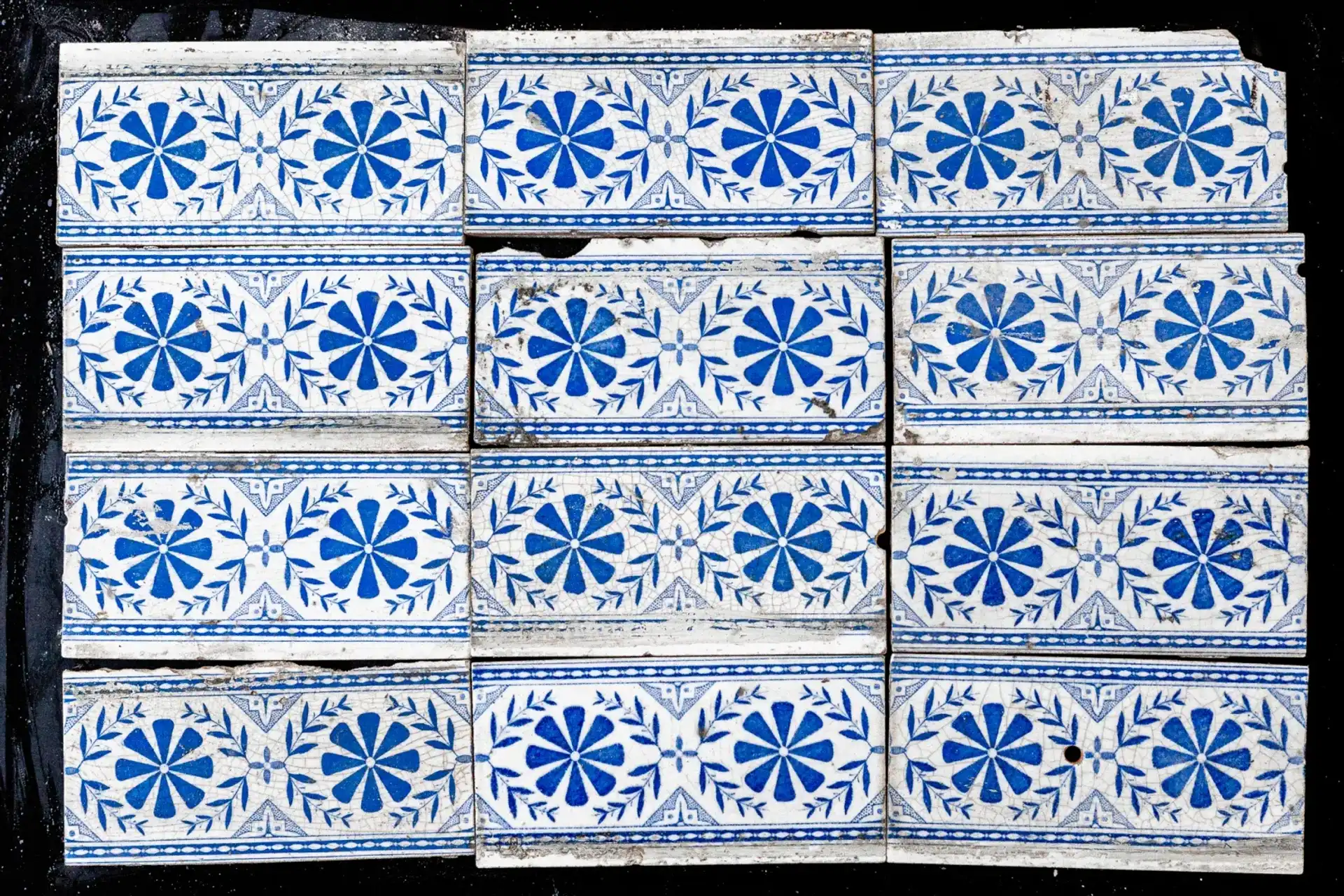 Delftsblauwe Oud Hollandse Randtegels