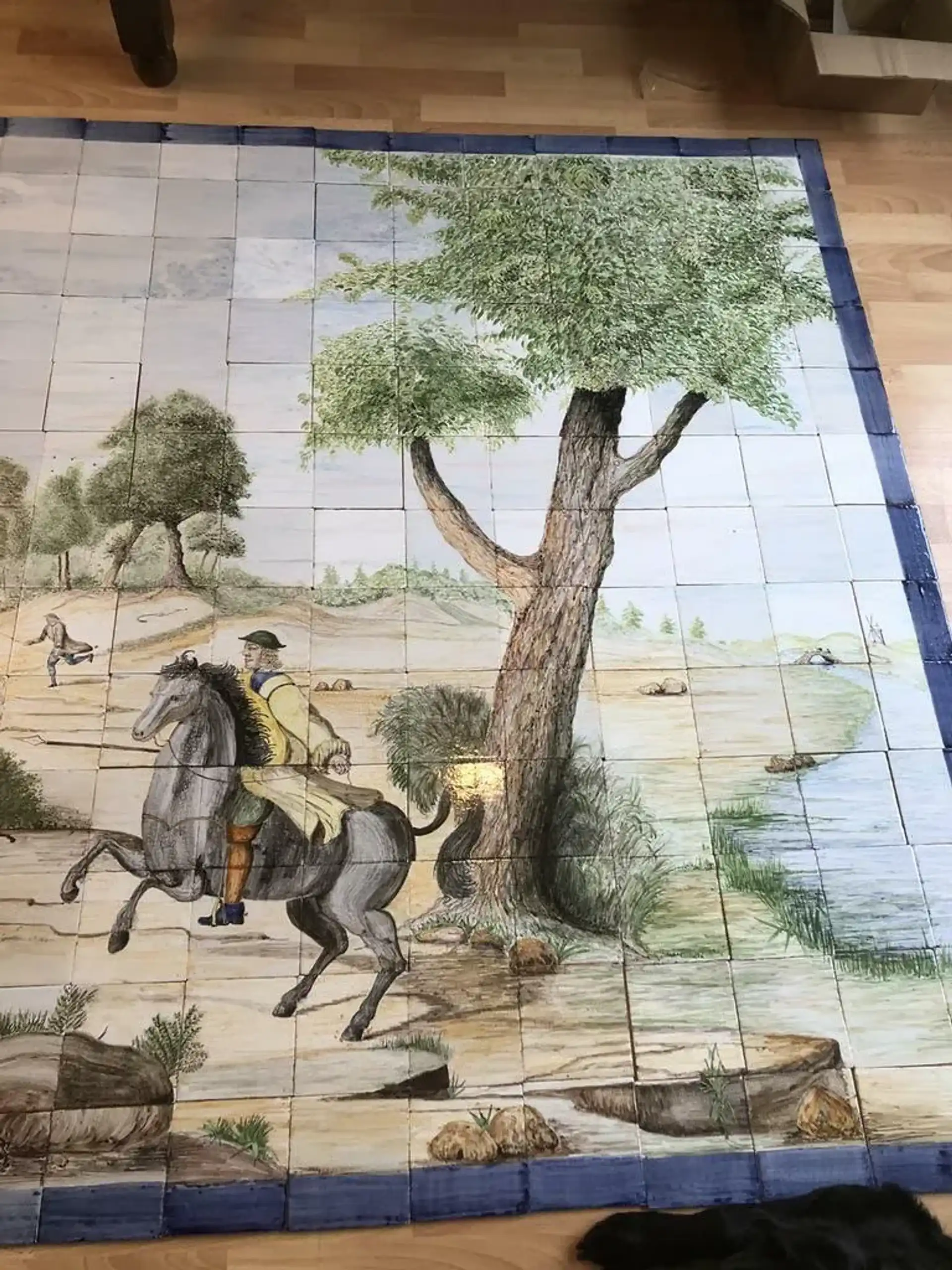 Oud Tegelkunstwerk