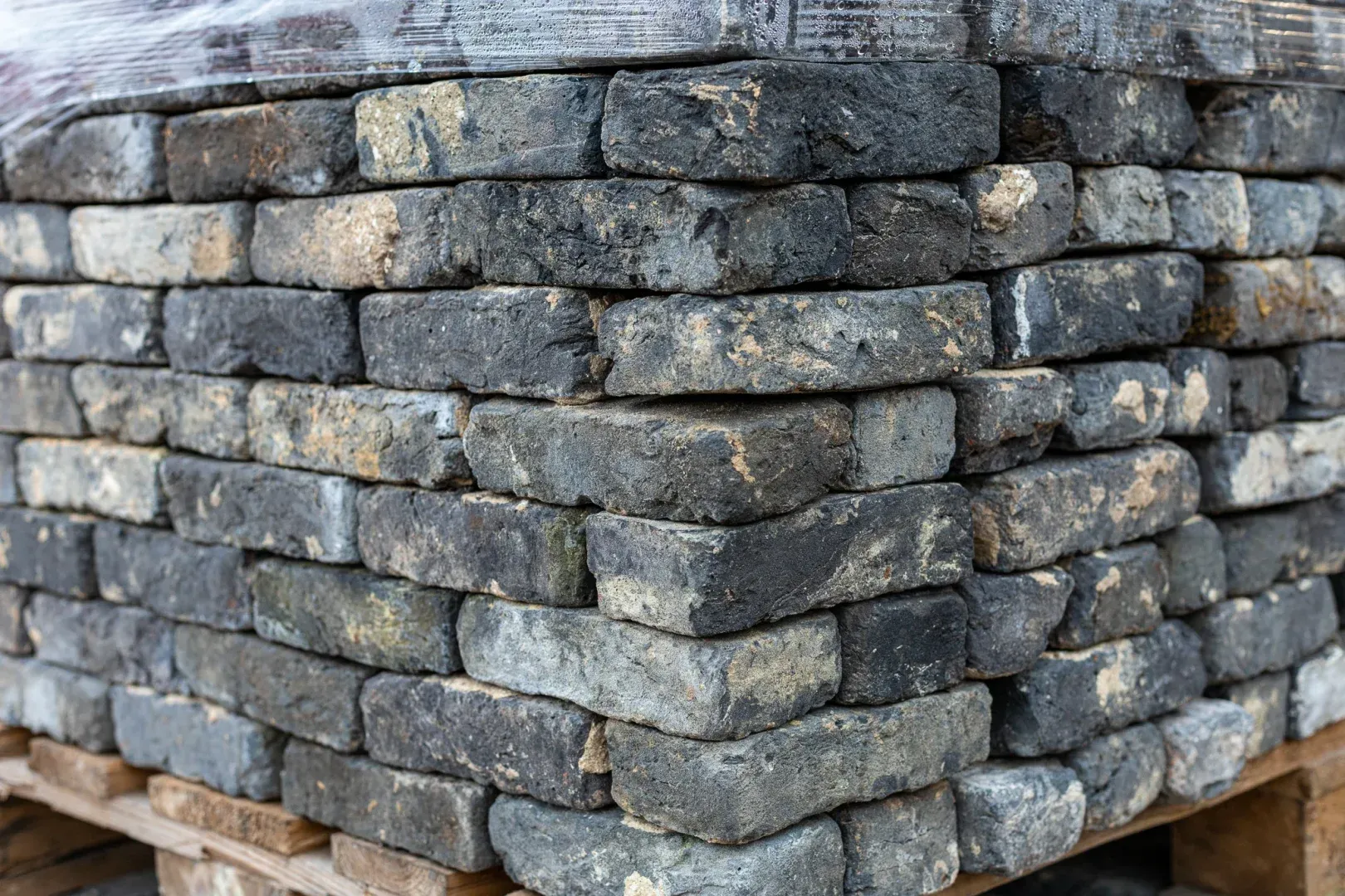 Old handmade masonry bricks