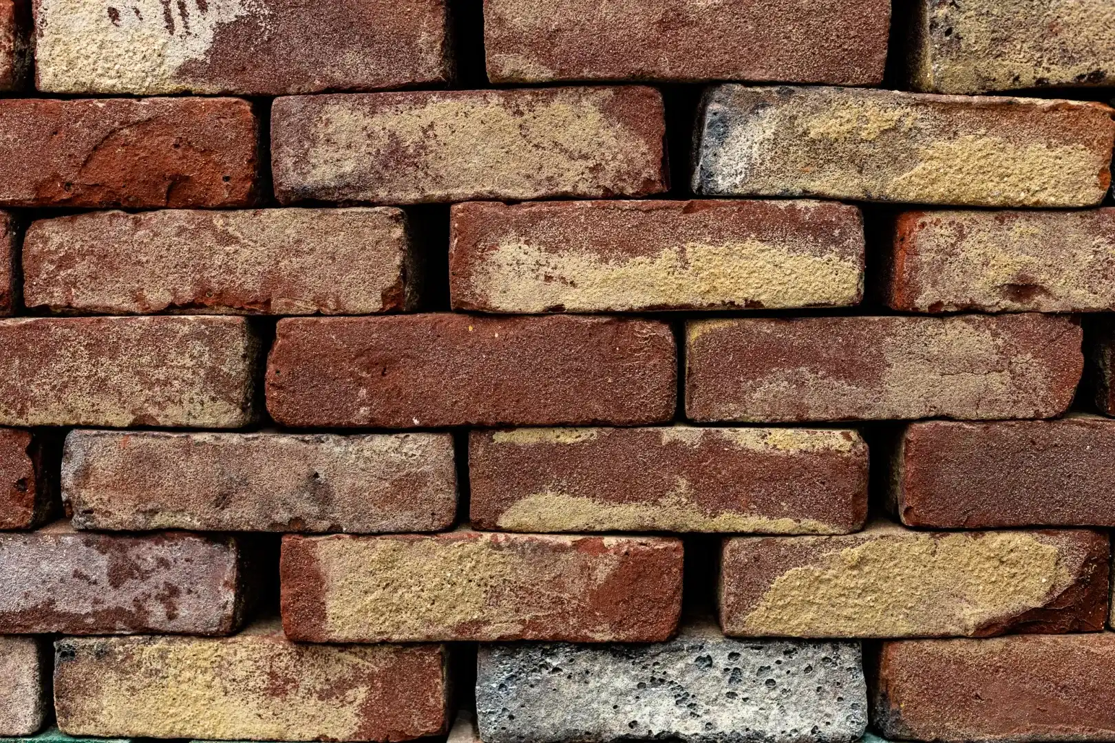 Oude Paarse Bouwstenen Bakstenen