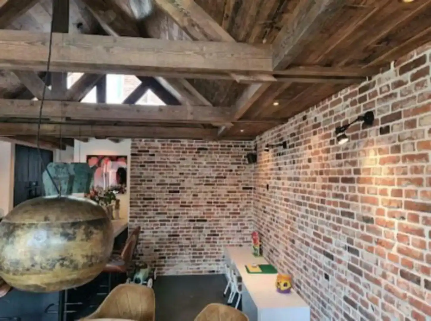Oude Vintage Bakstenen Muur