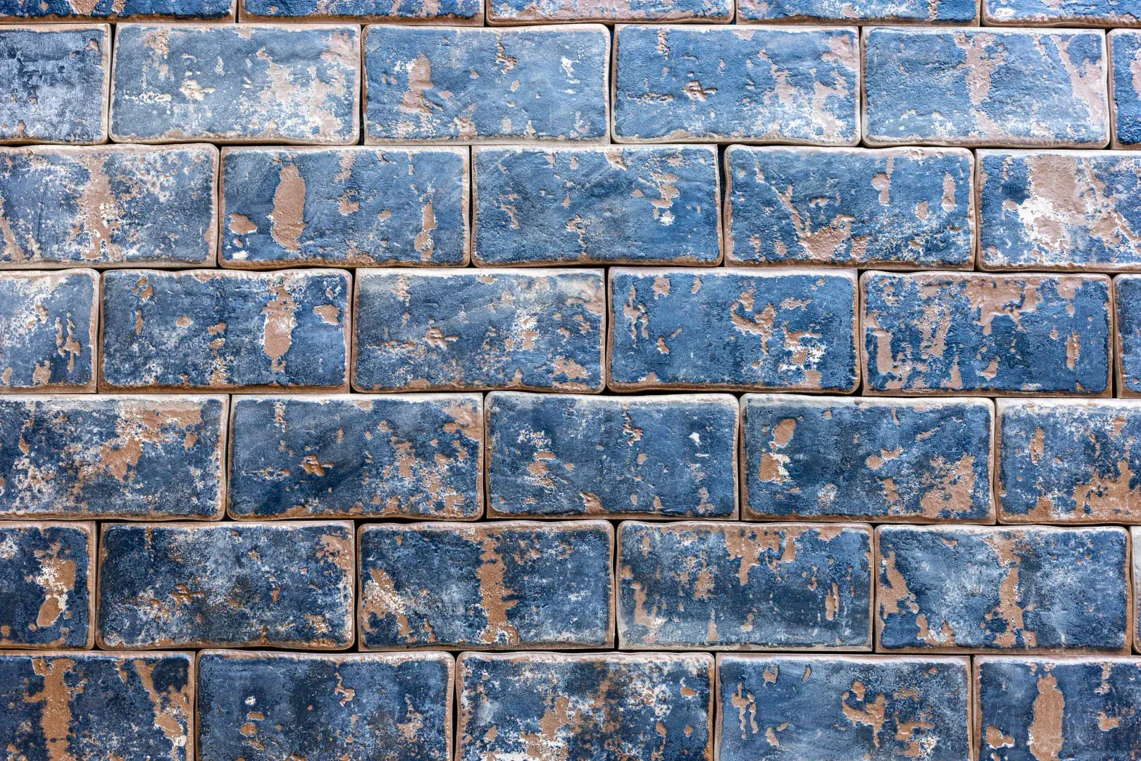Carreaux de sol vieillis bleus