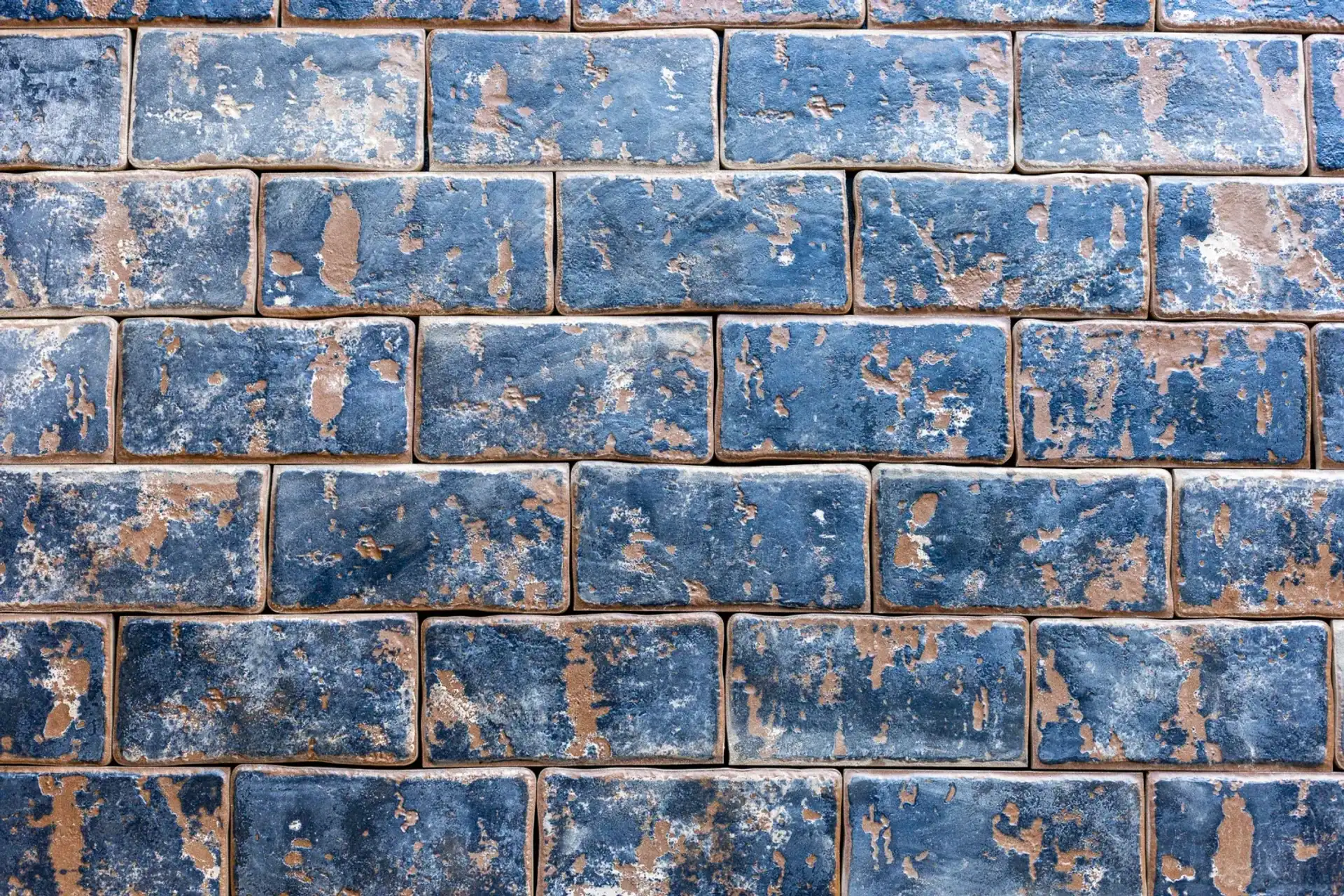 Verouderd Blauwe Vloertegels
