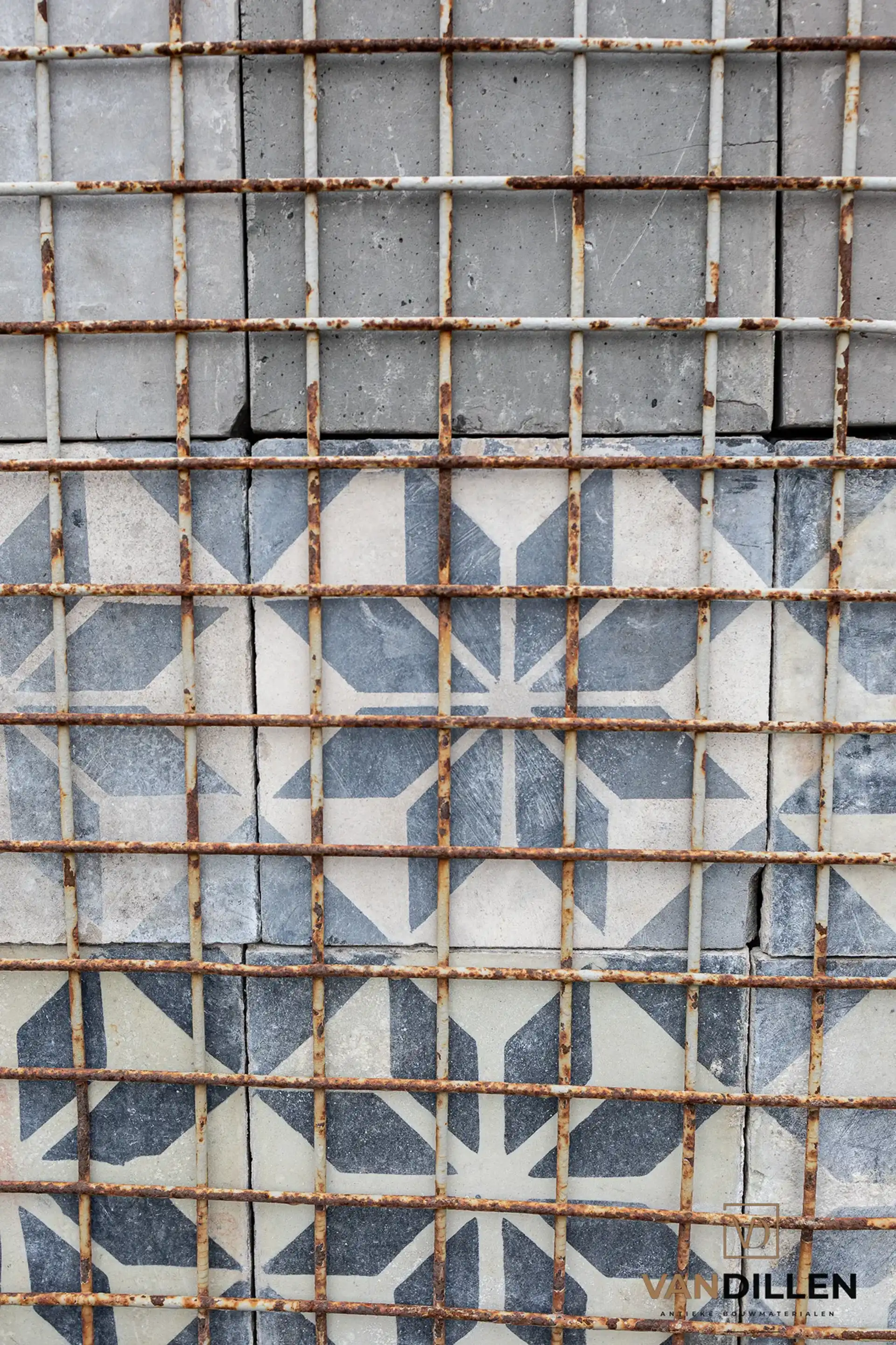 Antieke Cementtegels Sterpatroon