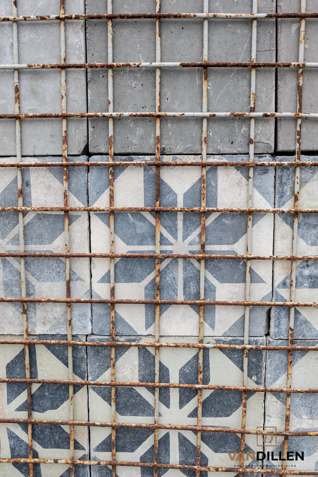Antieke Cementtegels Sterpatroon