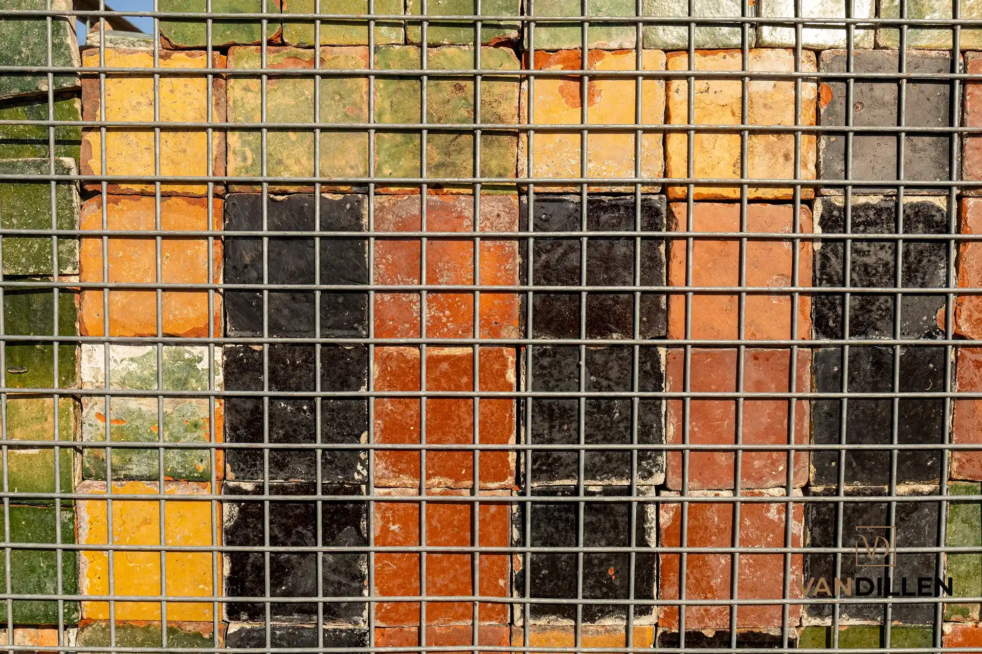 Antieke Estrikken Goed Glazuur A Kwaliteit Kleurenmix