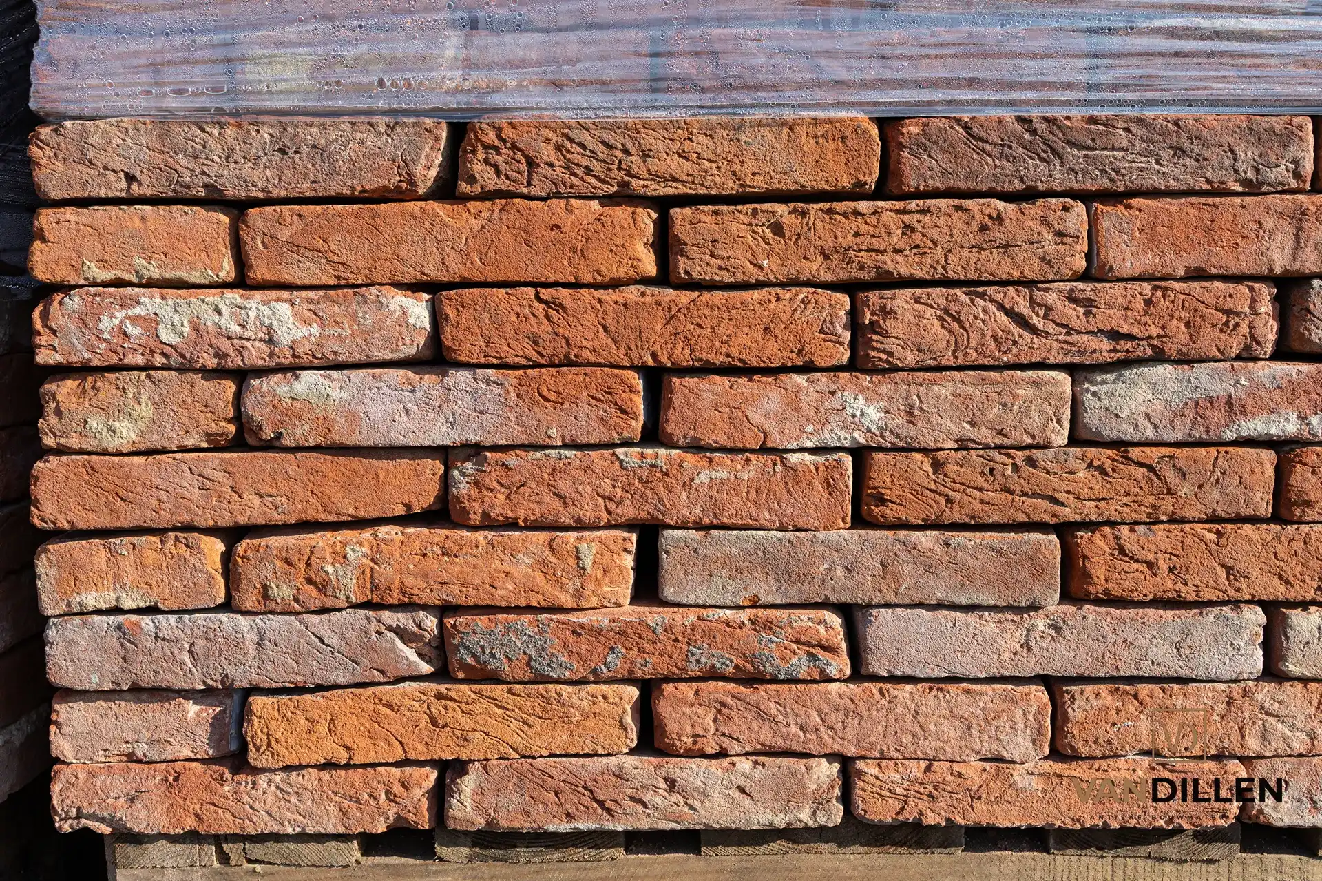 Antieke Oude Vechtformaat Metselstenen Oranje Rood