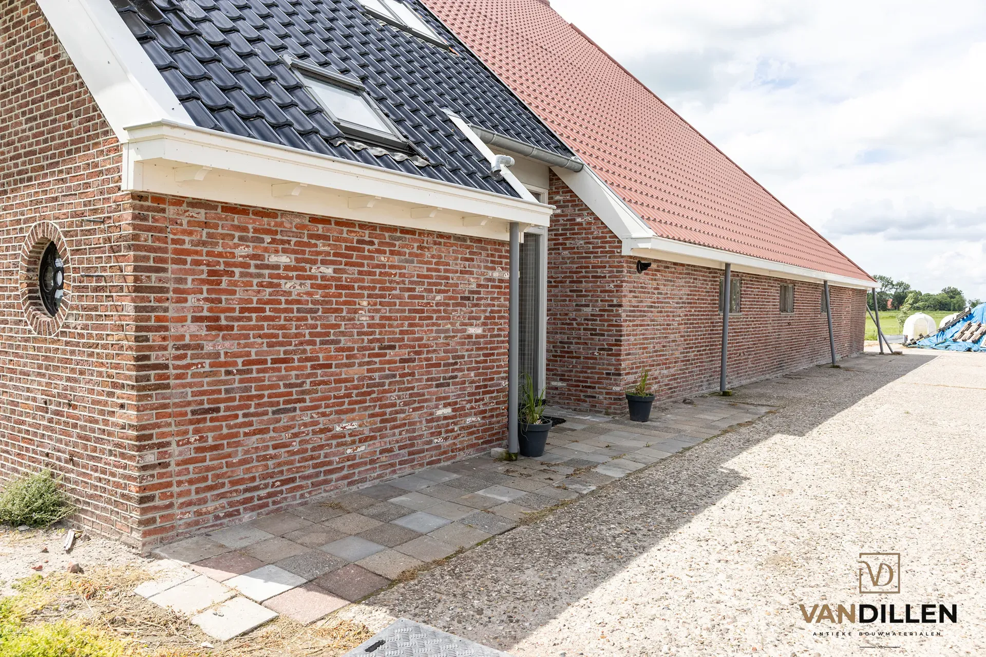 Authentic Frisian reclaimed handmade bricks in Nijland