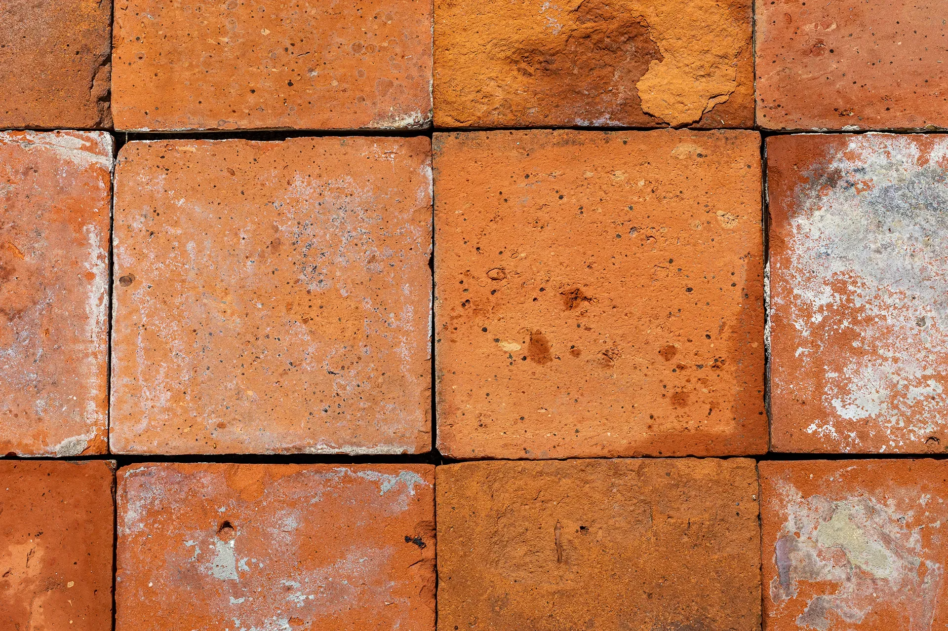 Carreaux de sol de ferme rouge-orange