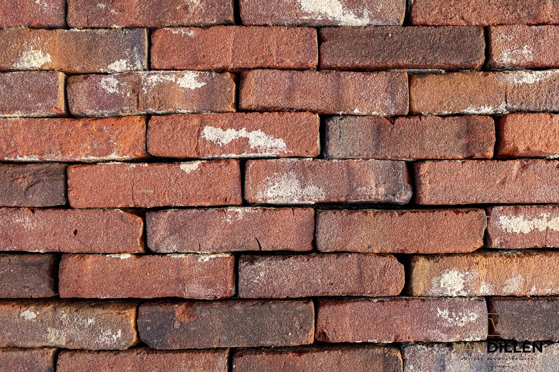 Donkere Paarse Nuance Oude Bakstenen