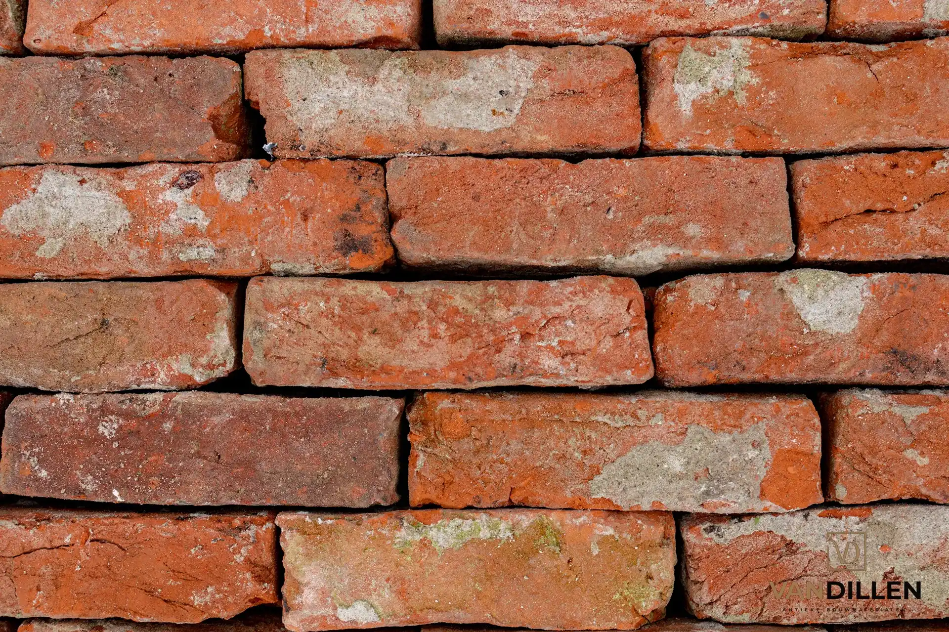 Gebikte Partij Antieke Rode Oranje Kalknuance Stenen