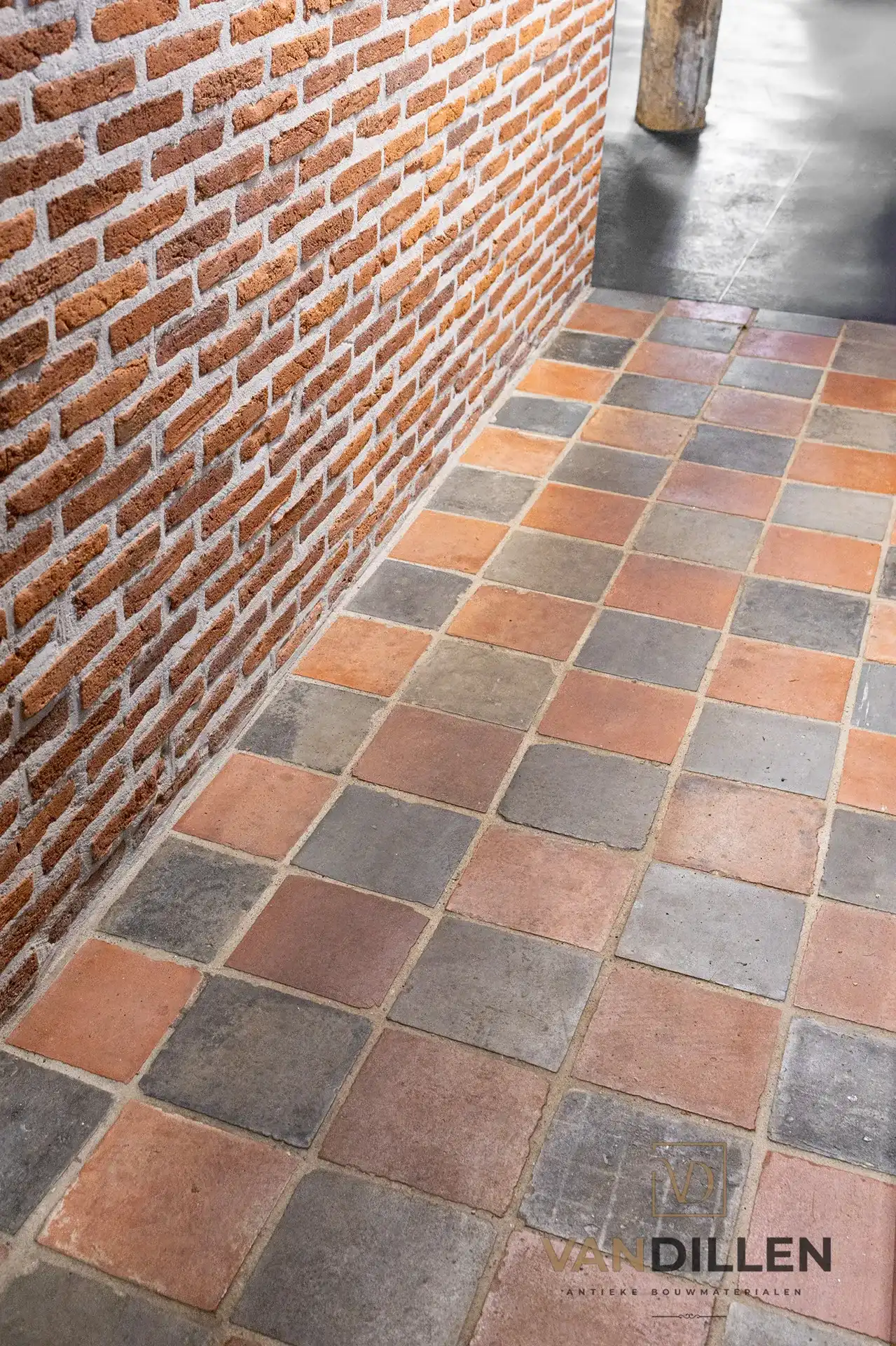 Harde Gebruikte Plavuizen Vloer