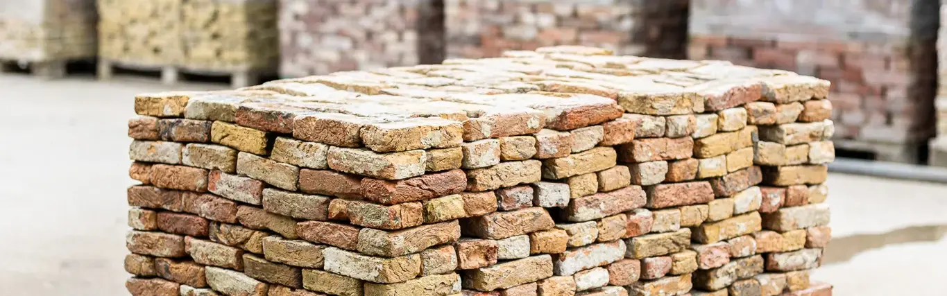 Antique IJssel bricks with varied colour tones