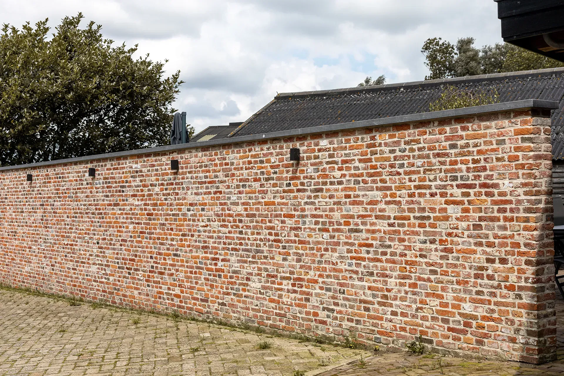 Oude rode metselstenen