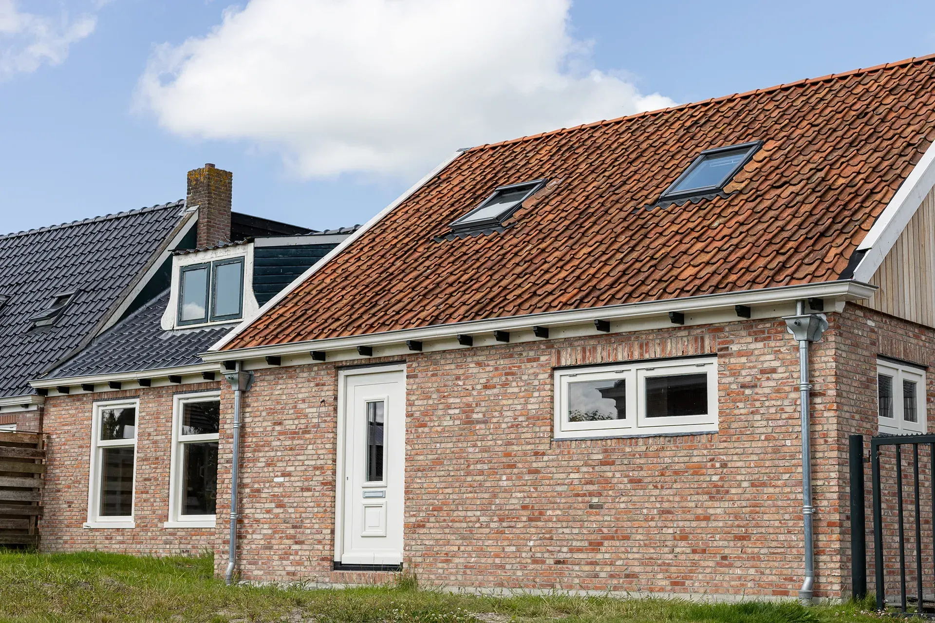 Oude rode metselstenen
