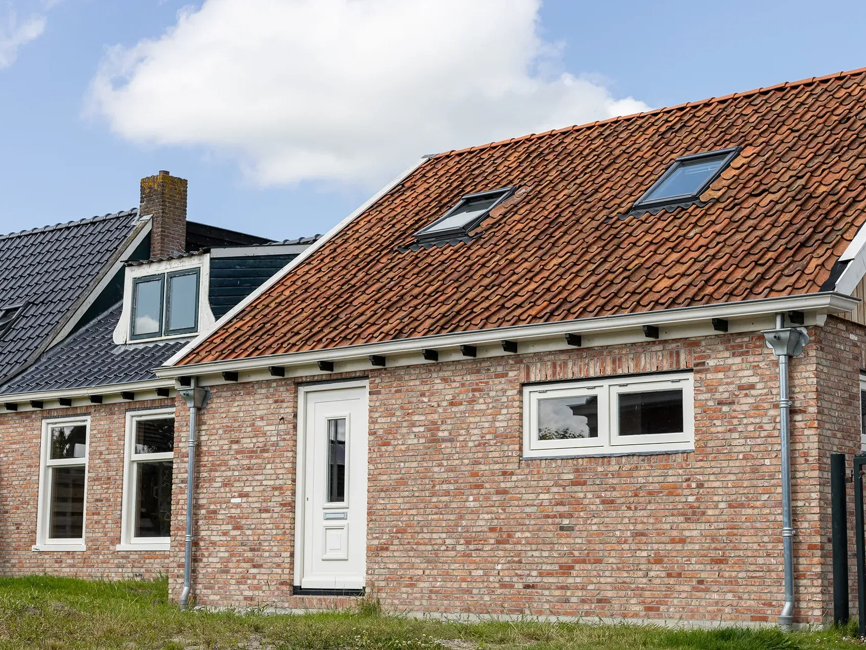 Oude rode metselstenen