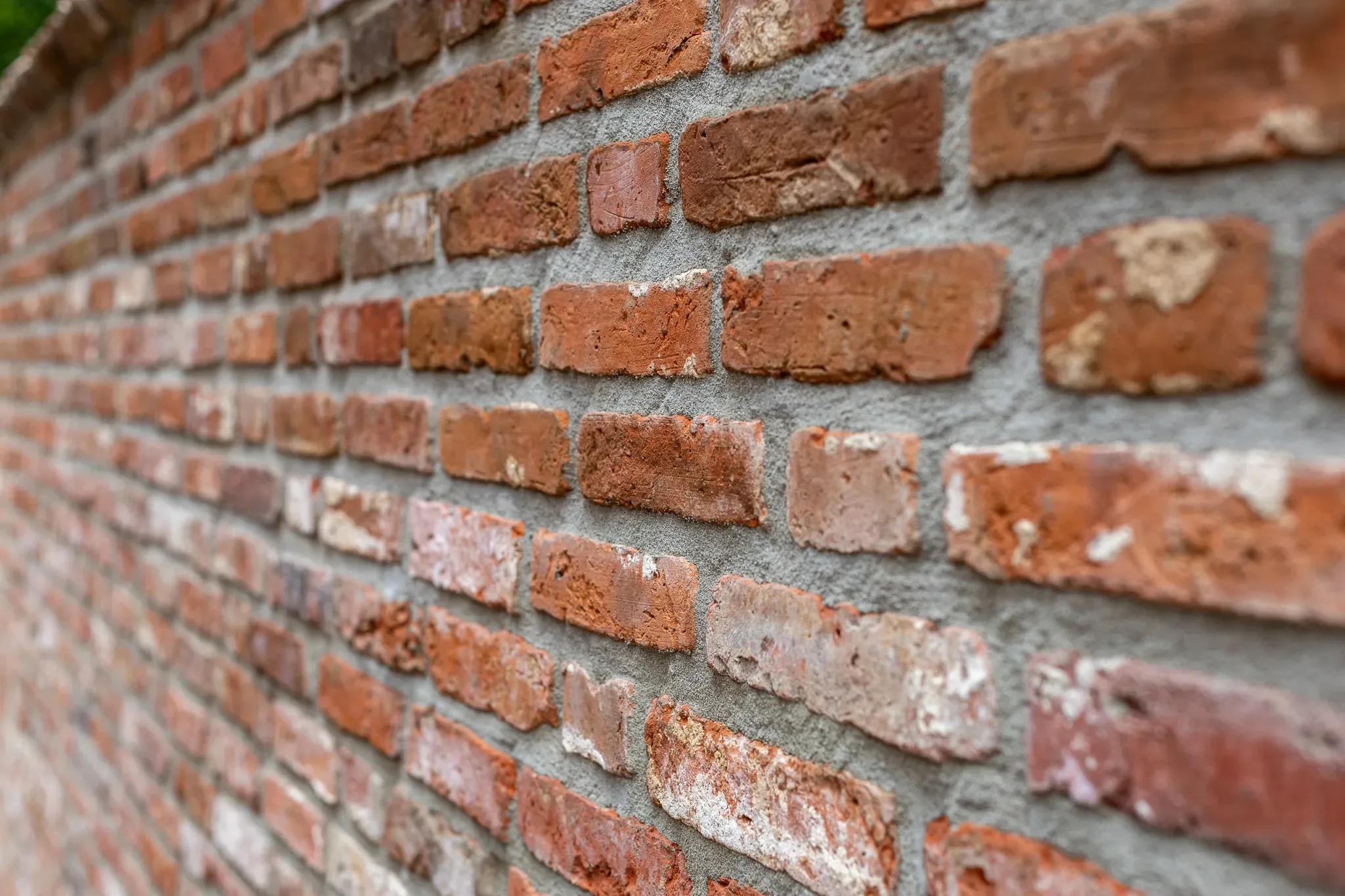 Muur Van Hergebruikte Stenen