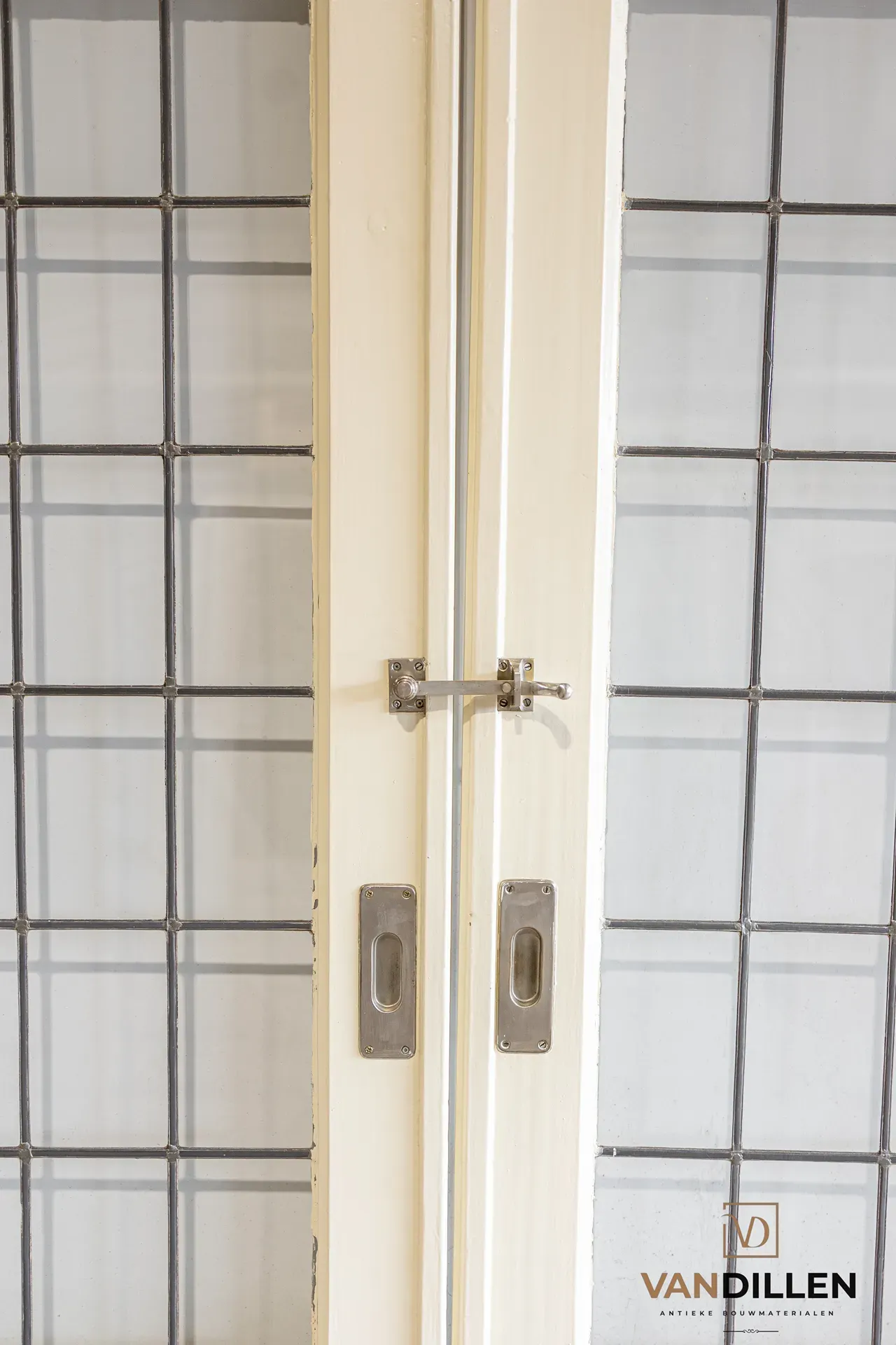Nr 141; Antieke ensuite schuifdeuren met blankglas 