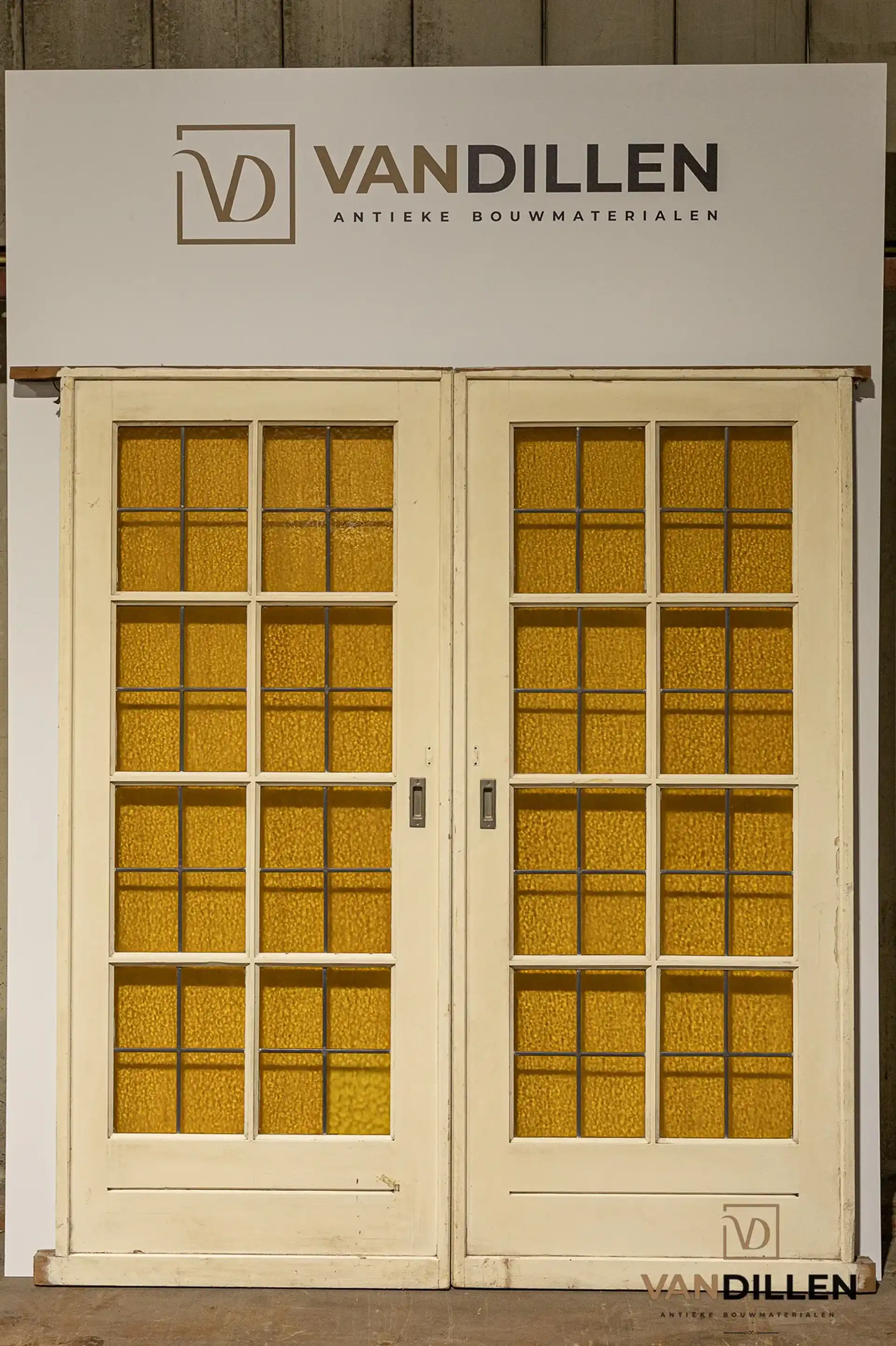 Nr 24 Set Oude Ensuite Deuren Glas In Lood