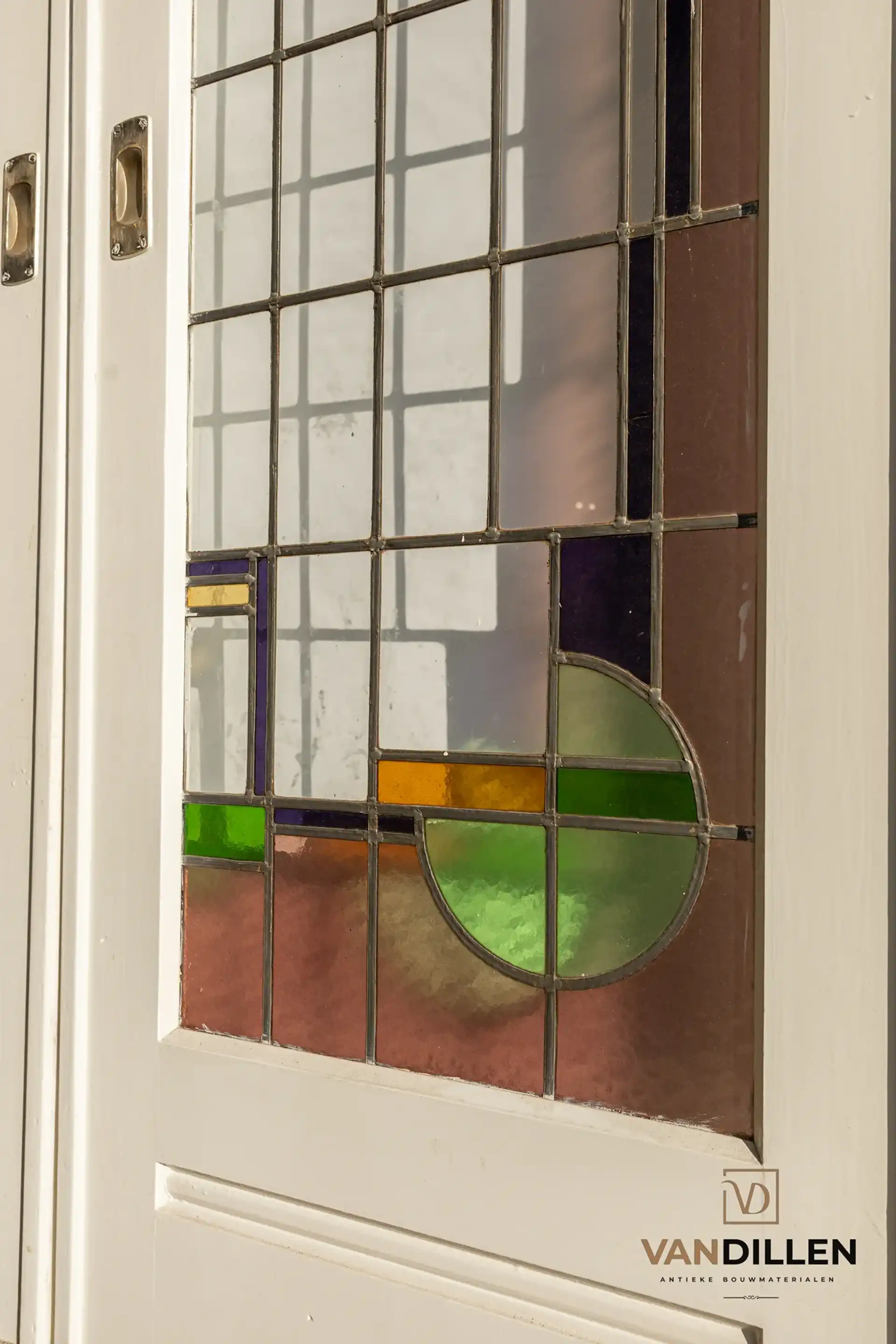 Nr 28 Art Deco Glas In Lood Ensuite Deuren