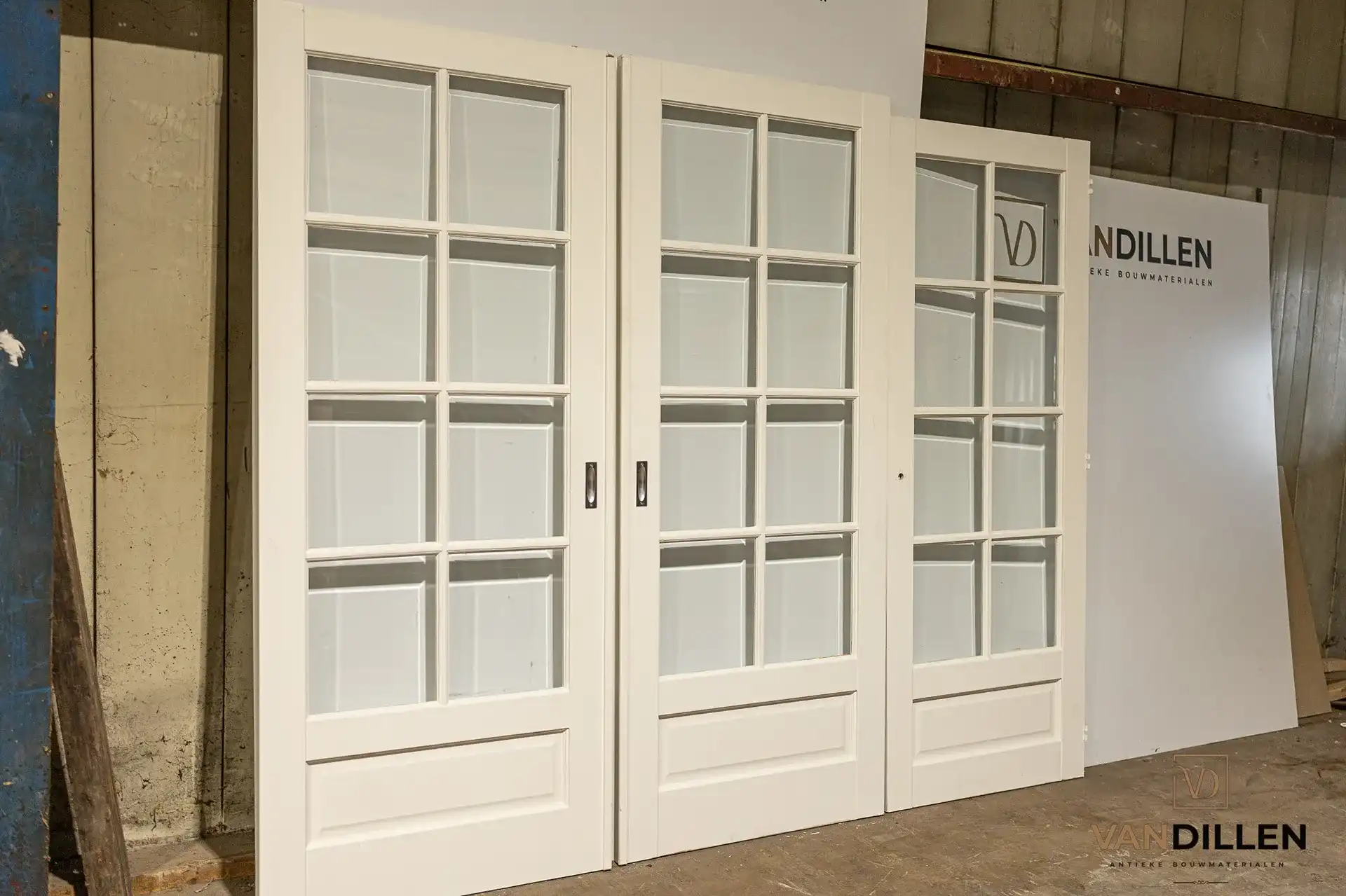 Nr 34 Oude Set Ensuite Schuifdeuren Met Roede