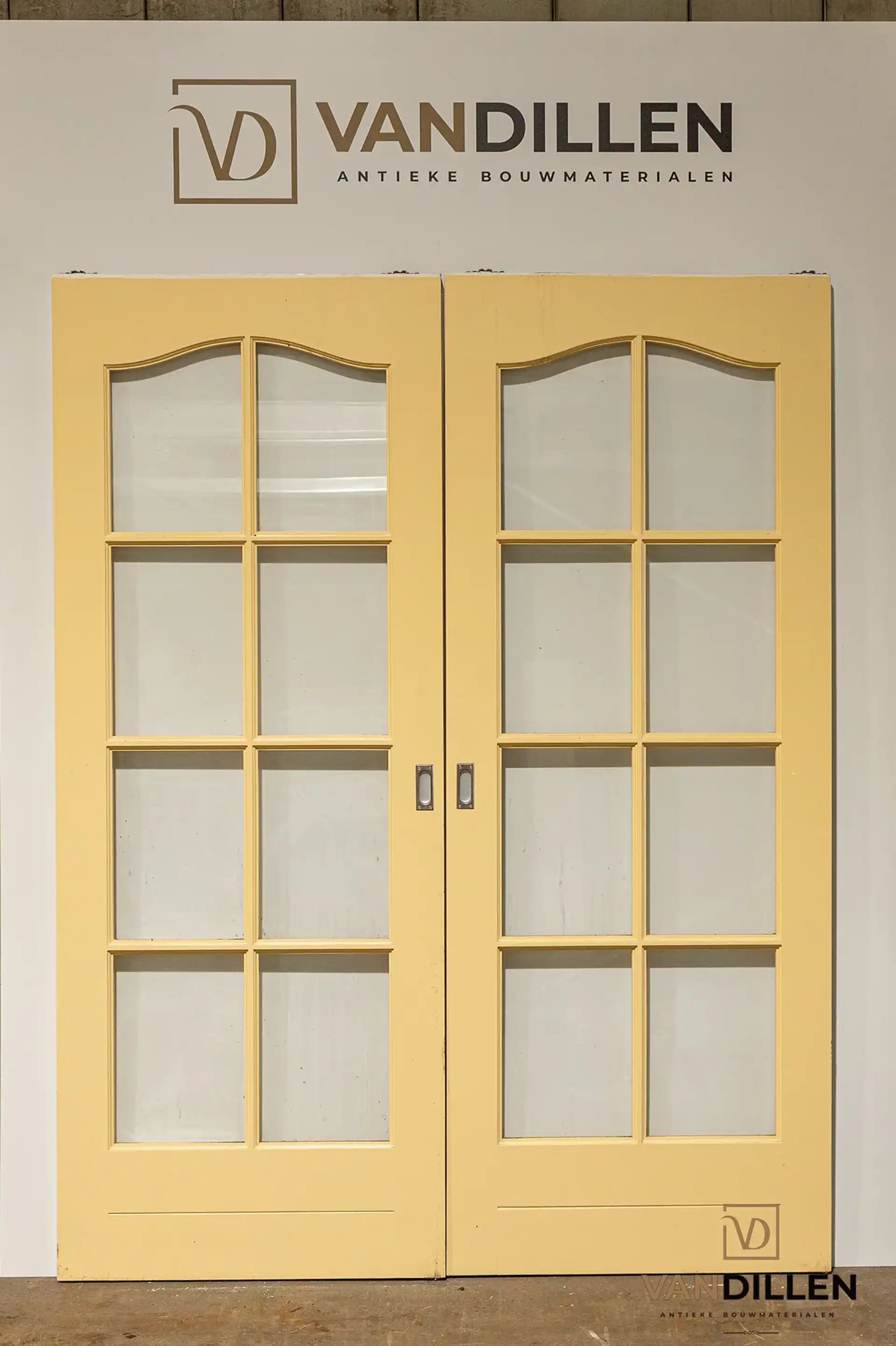 Nr 35 Oude Gele Schuifdeuren Met Glas Kopen