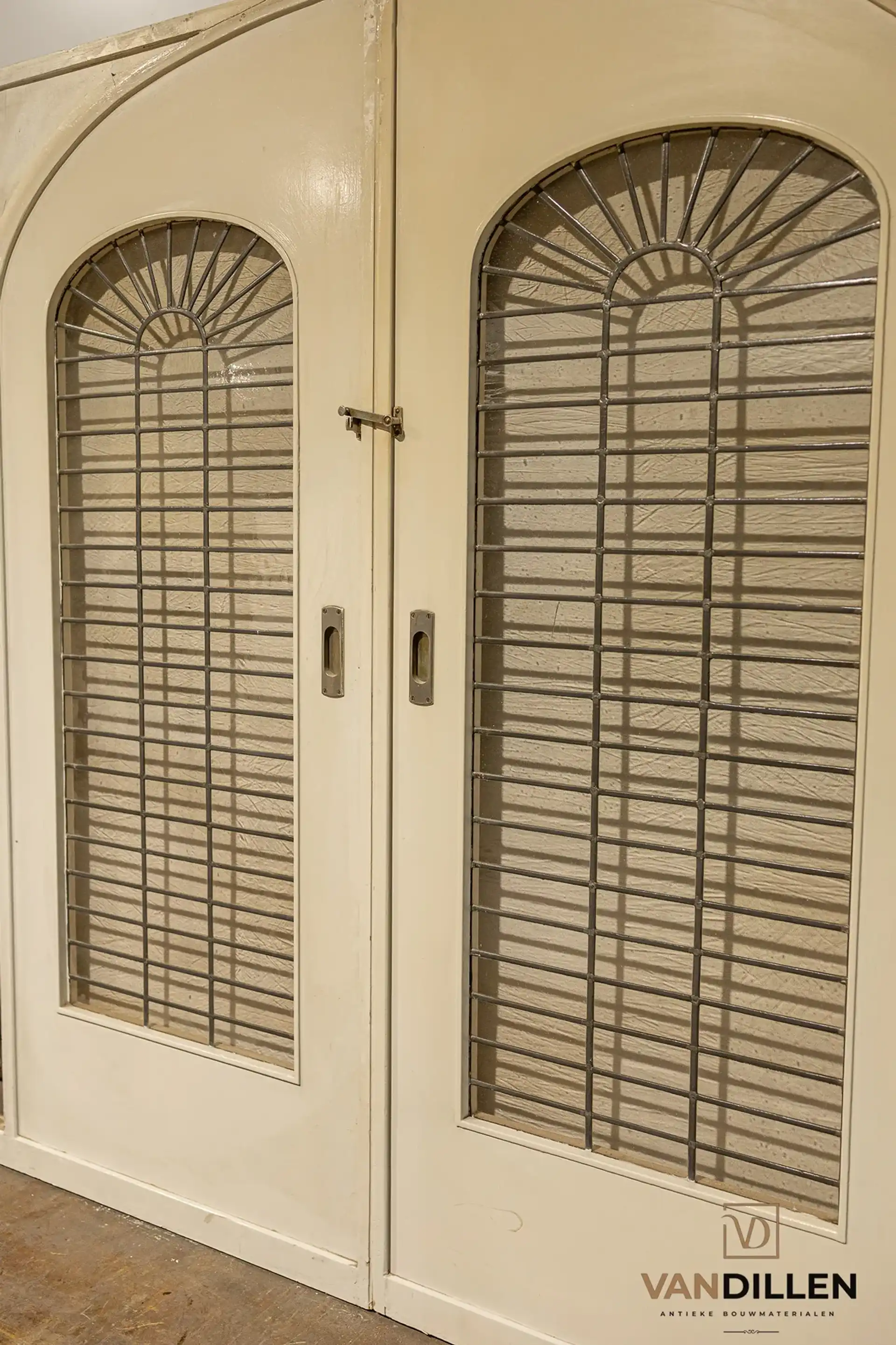 Nr 36 Zeer Mooie Sets Antieke Ensuite Schuifdeuren Glas In Lood