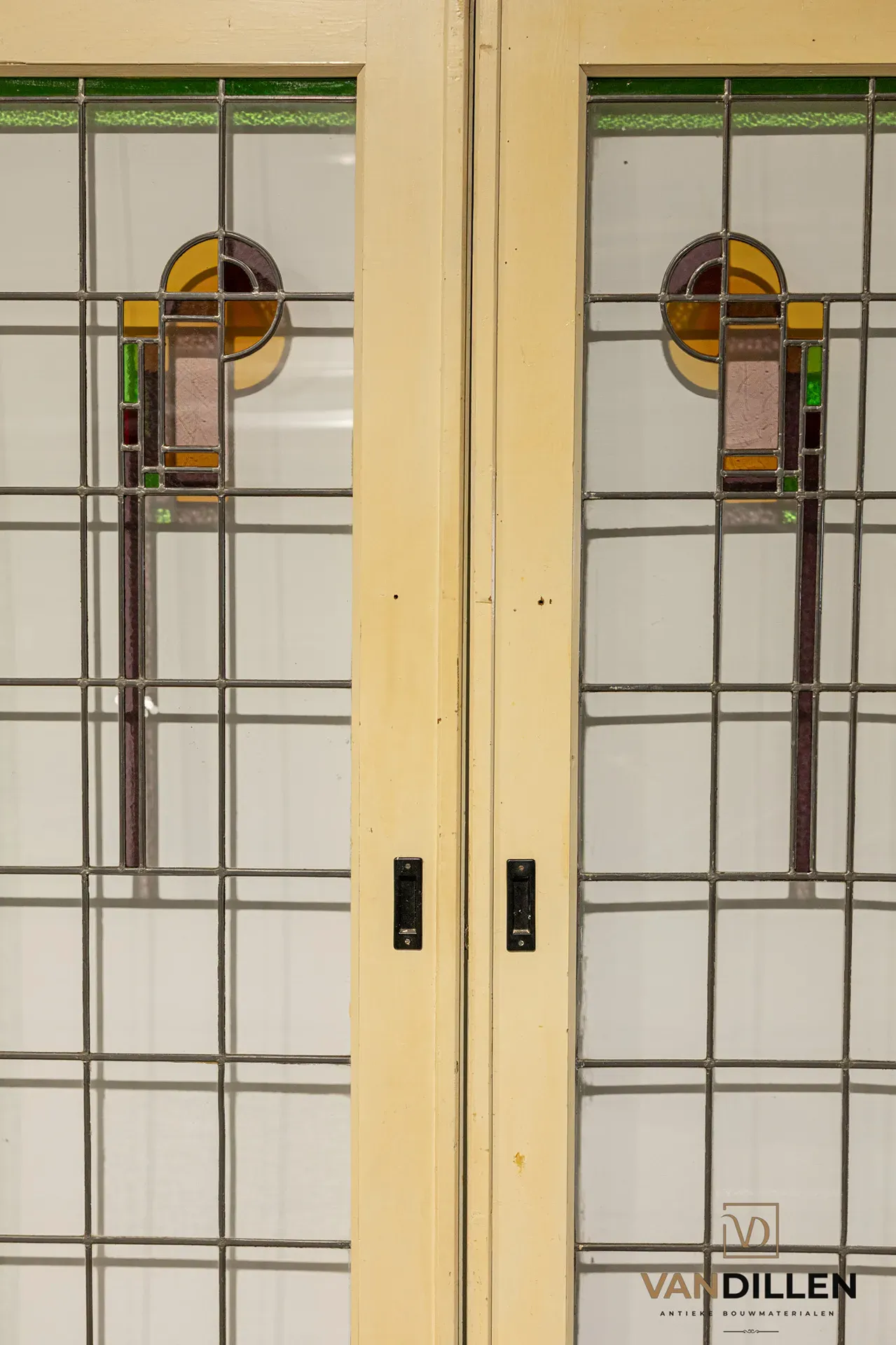 Nr 43 Antieke Schuif Ensuite Deuren Kopen Glas In Lood Kunst