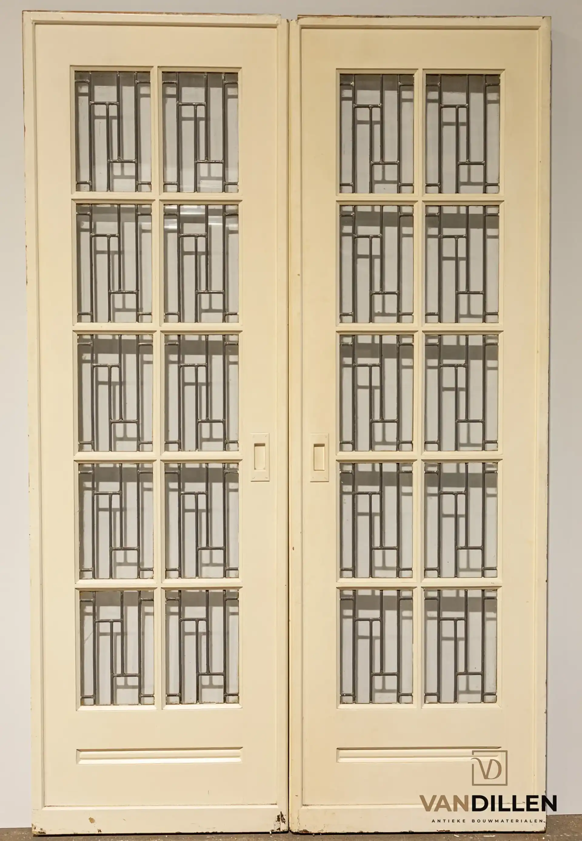 Nr 46 Ensuite Deuren Met Motief Glas In Lood