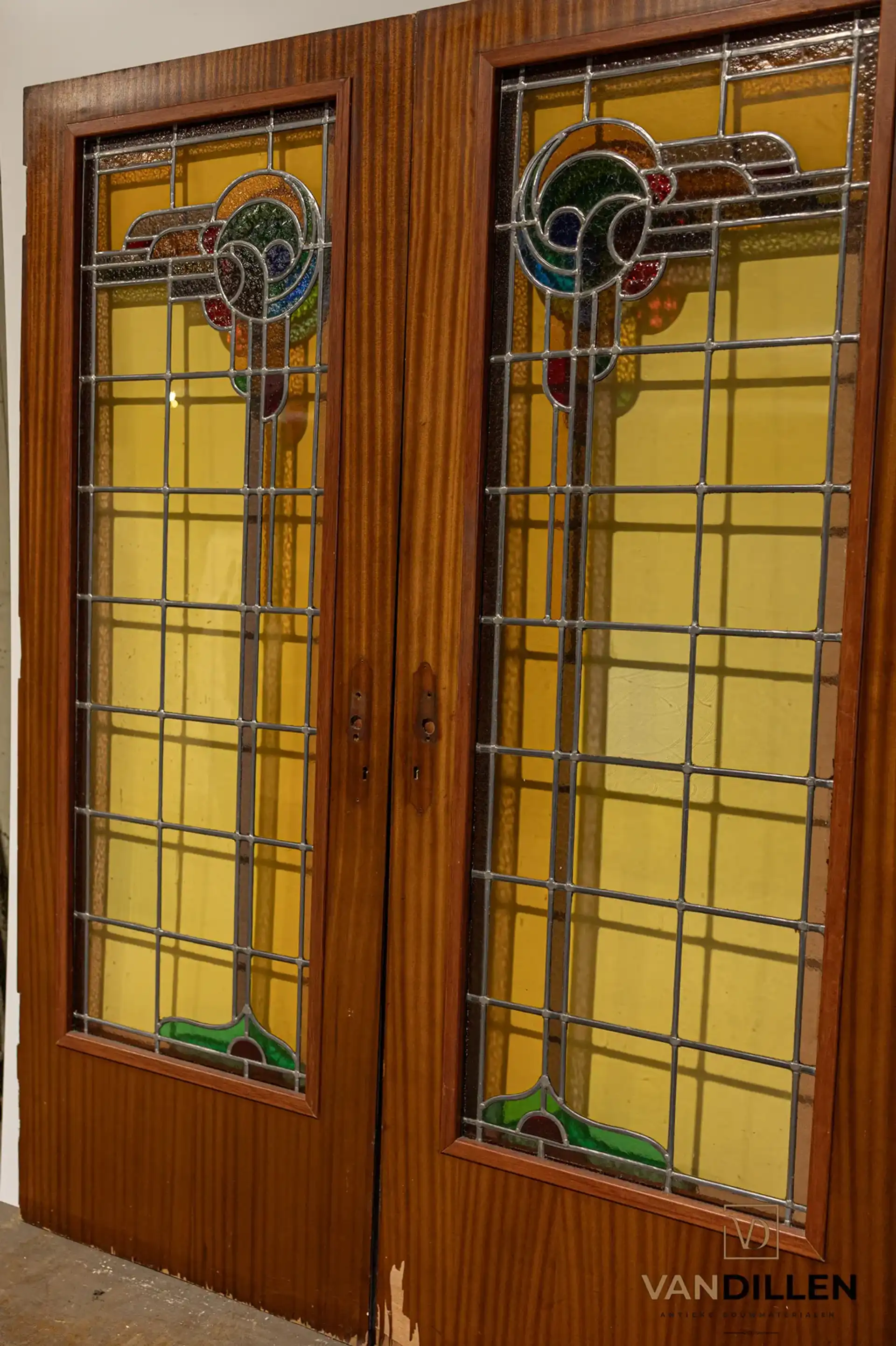 Nr 47 Ensuite Deuren Met Glas In Lood Antiek Kopen