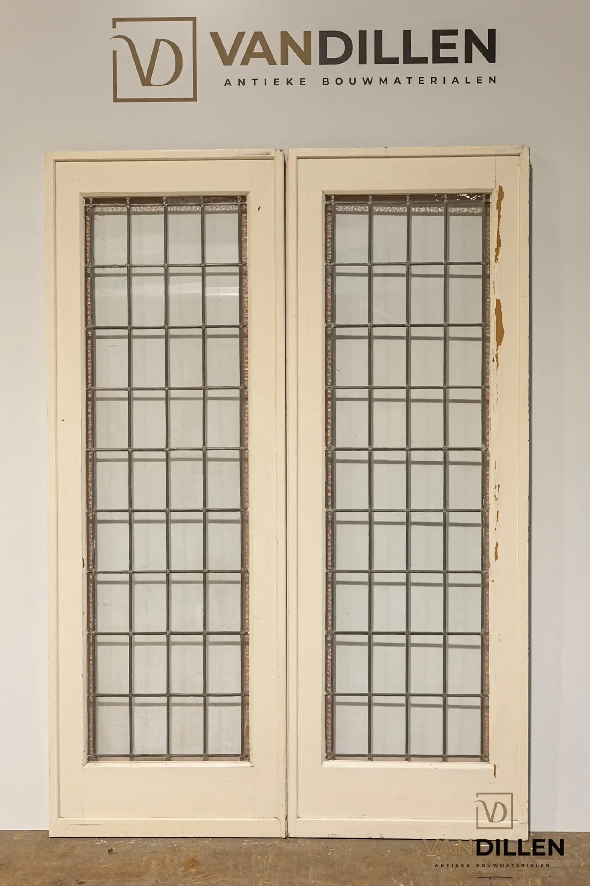 Nr 49 Antieke Ensuite Deuren Glas In Lood