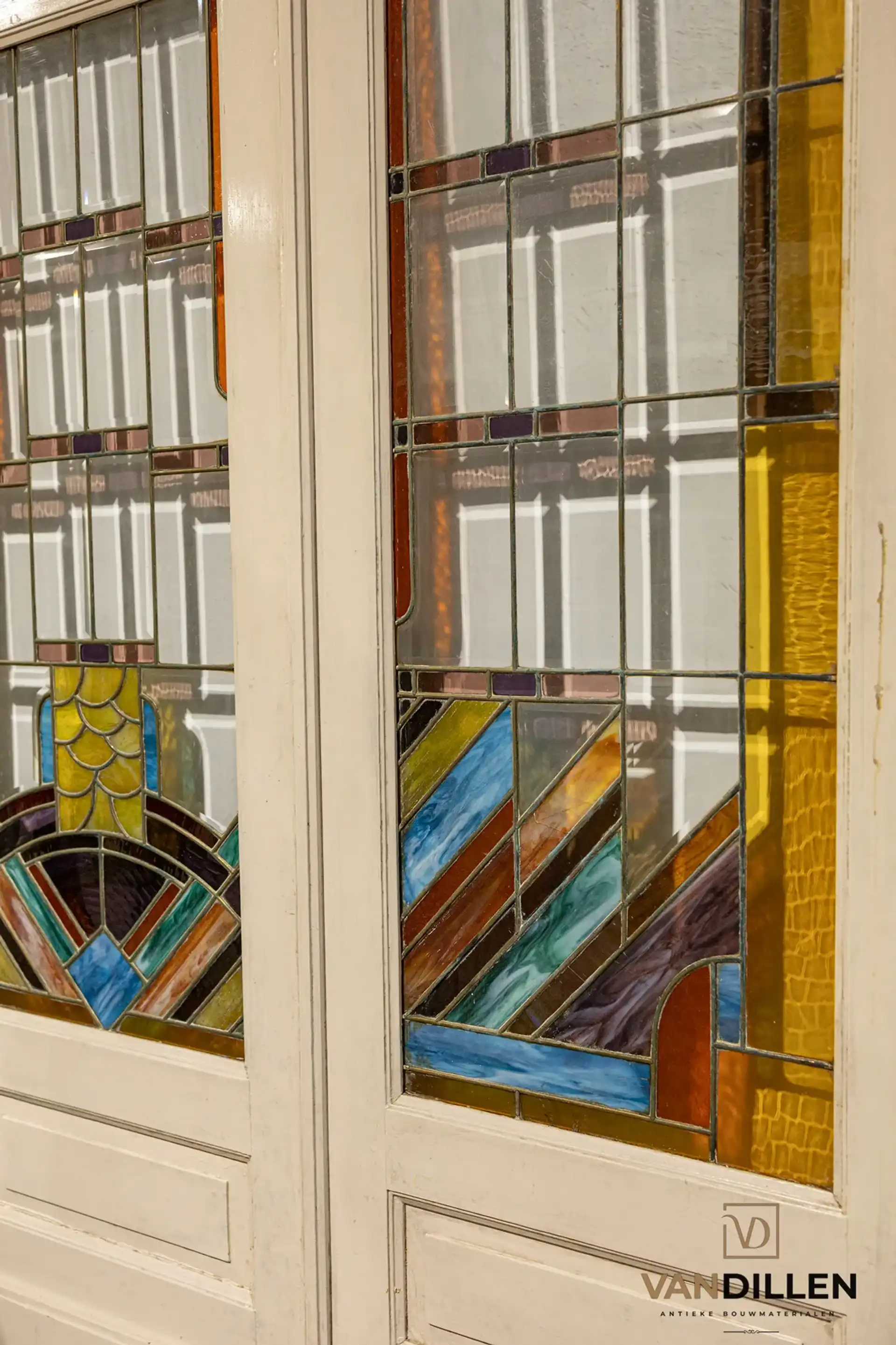 Nr 53 Unieke Set Antieke Openslaande Vouwdeuren