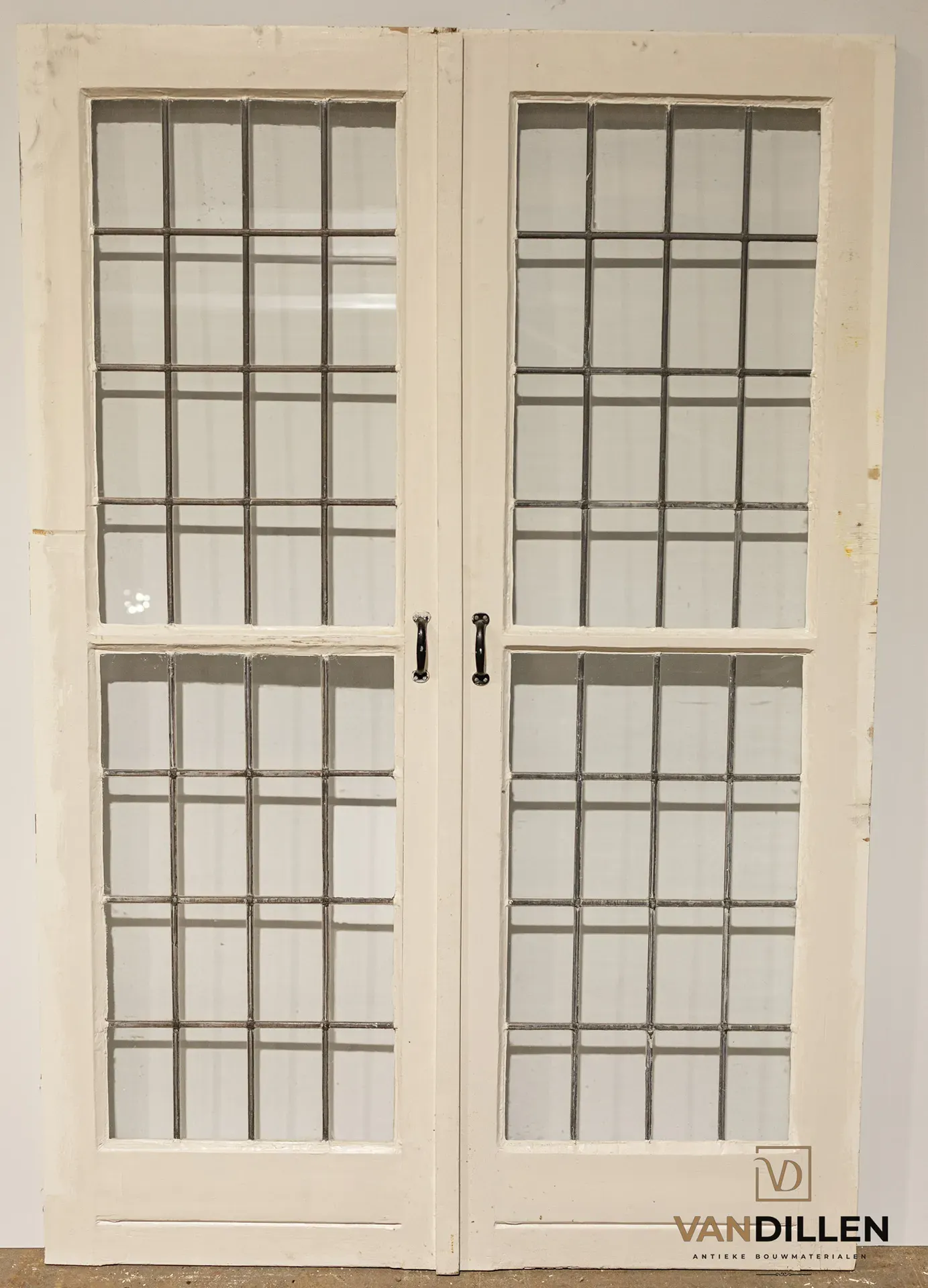 Nr 64 Antieke Oude Ensuite Deuren Met Roede En Glas In Lood