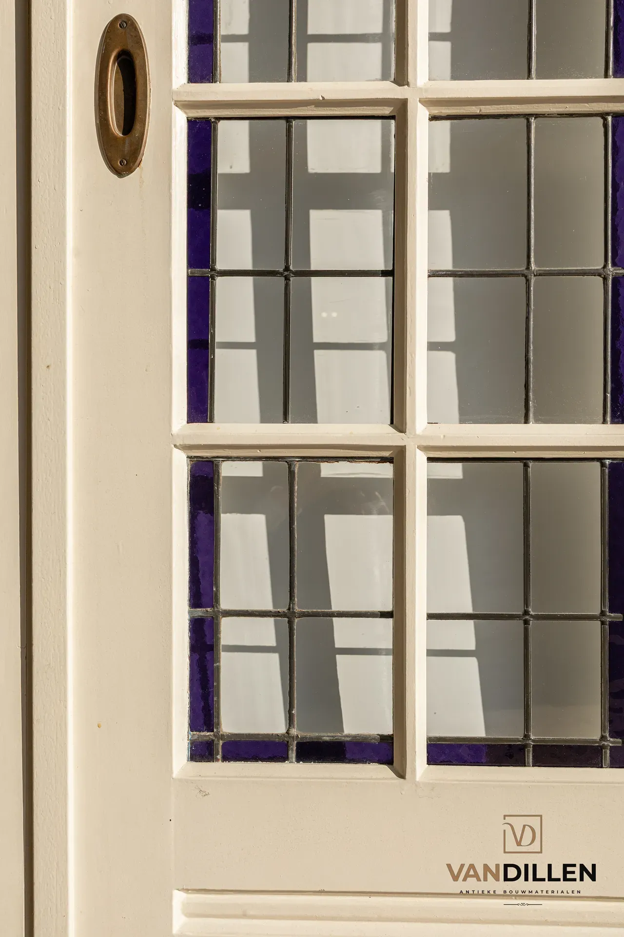 N° 69, portes coulissantes anciennes avec vitraux à vendre