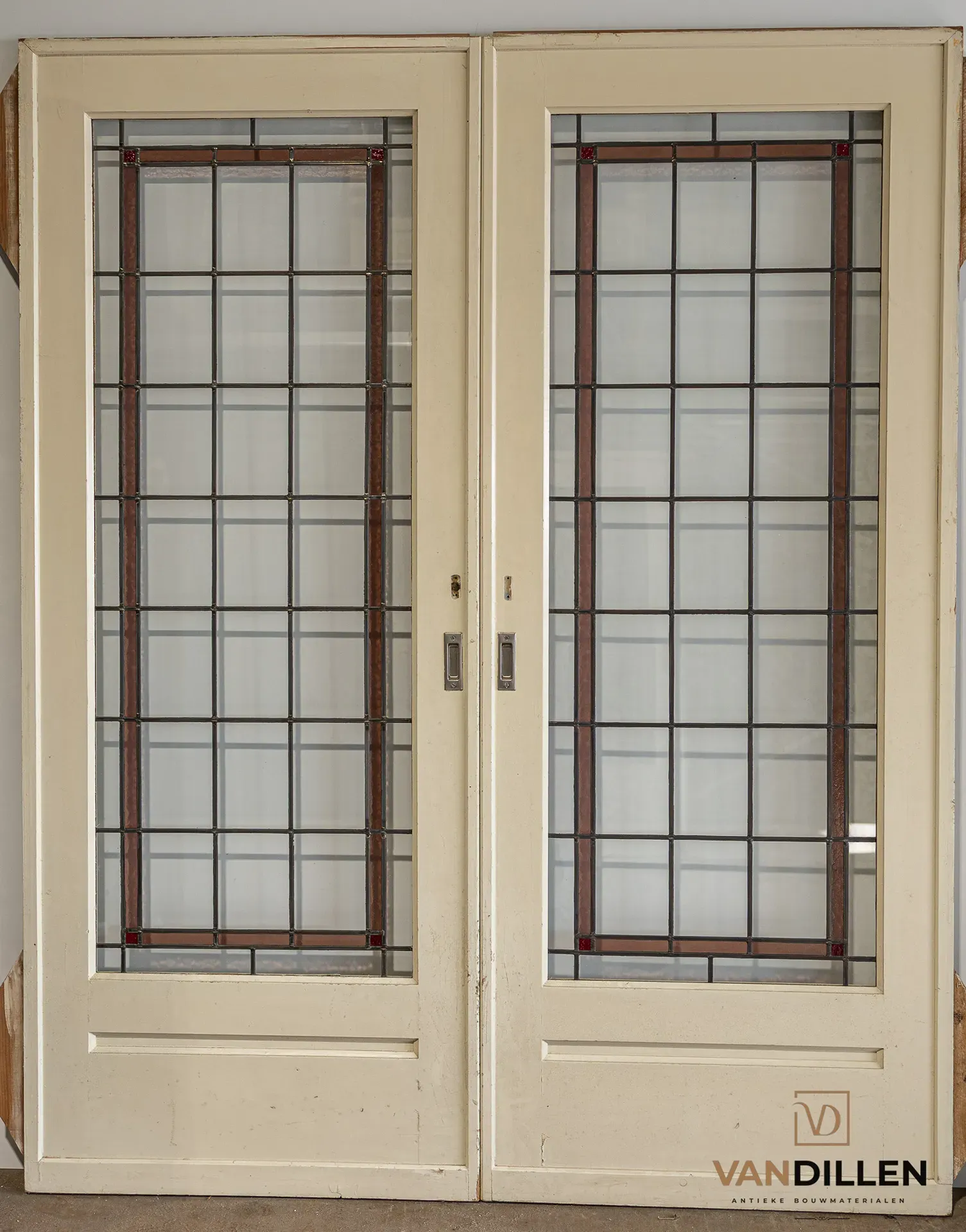 Ensuite Deuren Met Glas In Lood Antiek Kopen old Stained glass doors to buy for sell