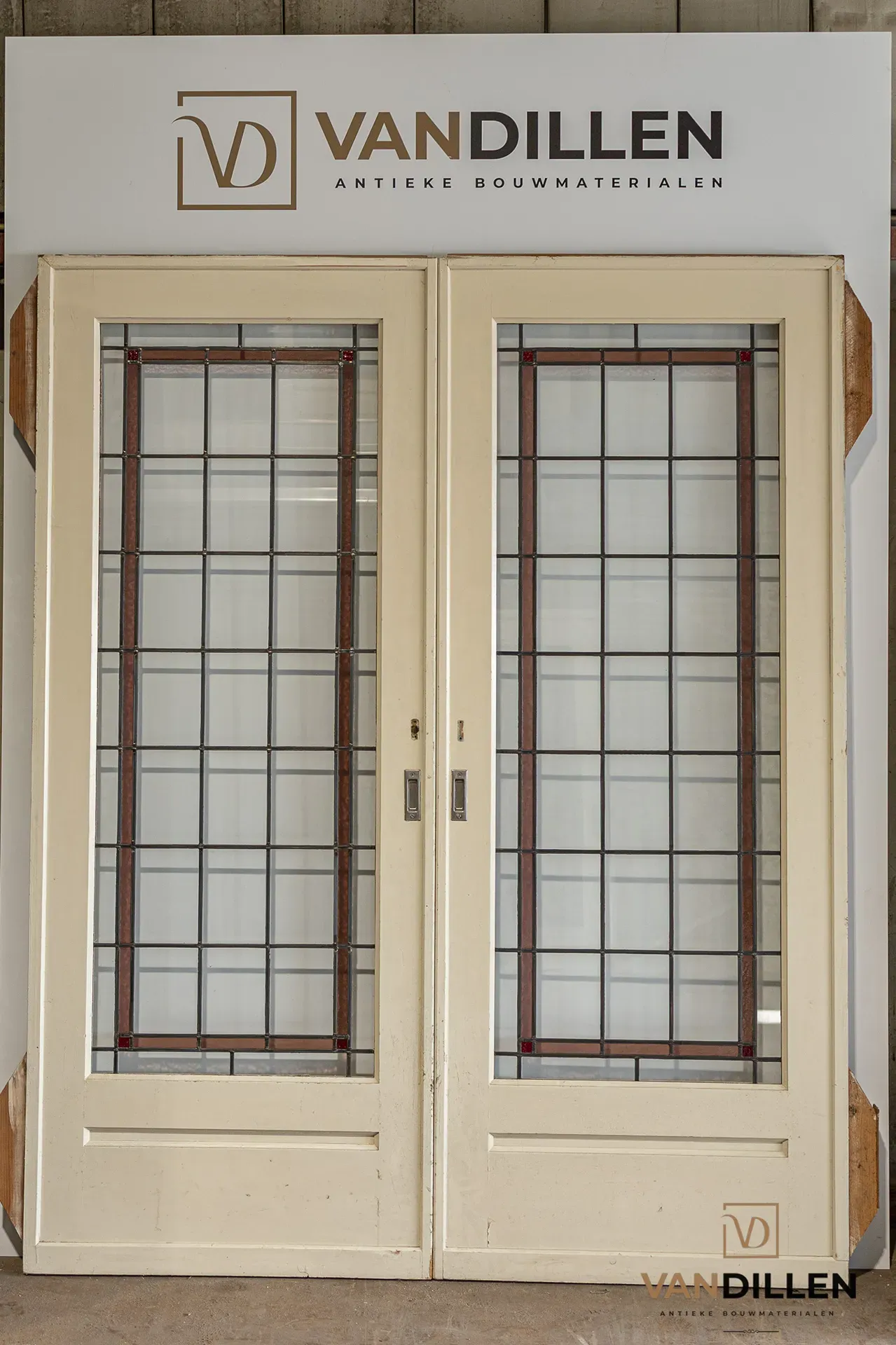 Oude Ensuite Schuifdeuren Glas In Lood