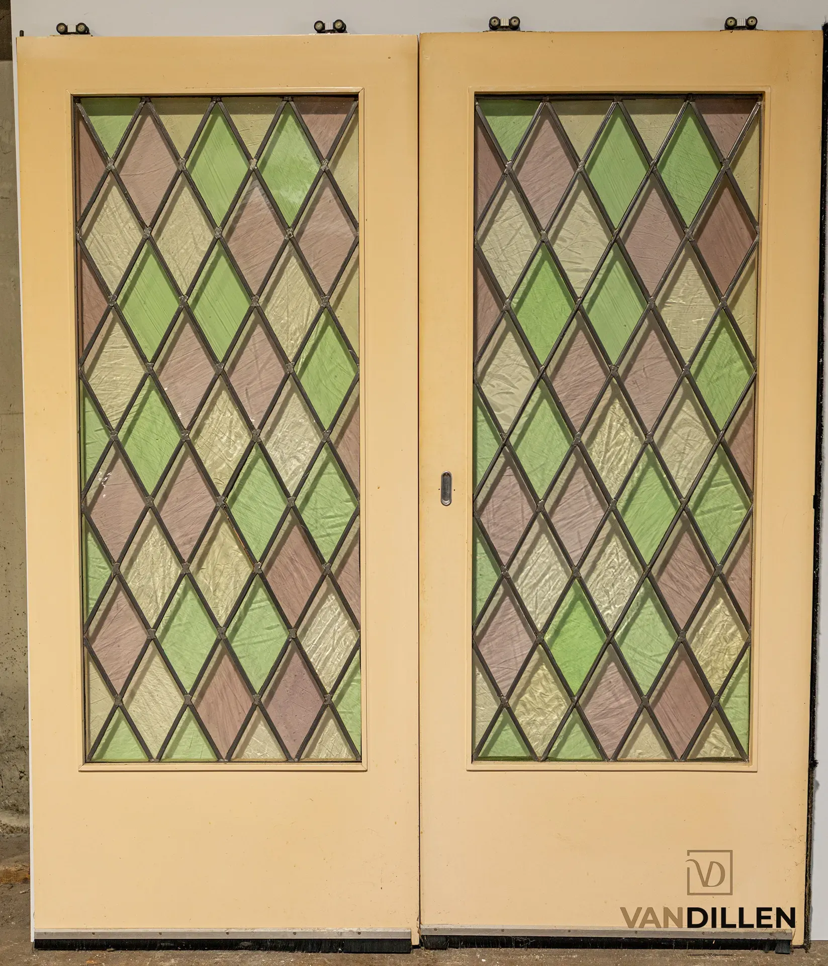 No. 85 antique stained-glass doors