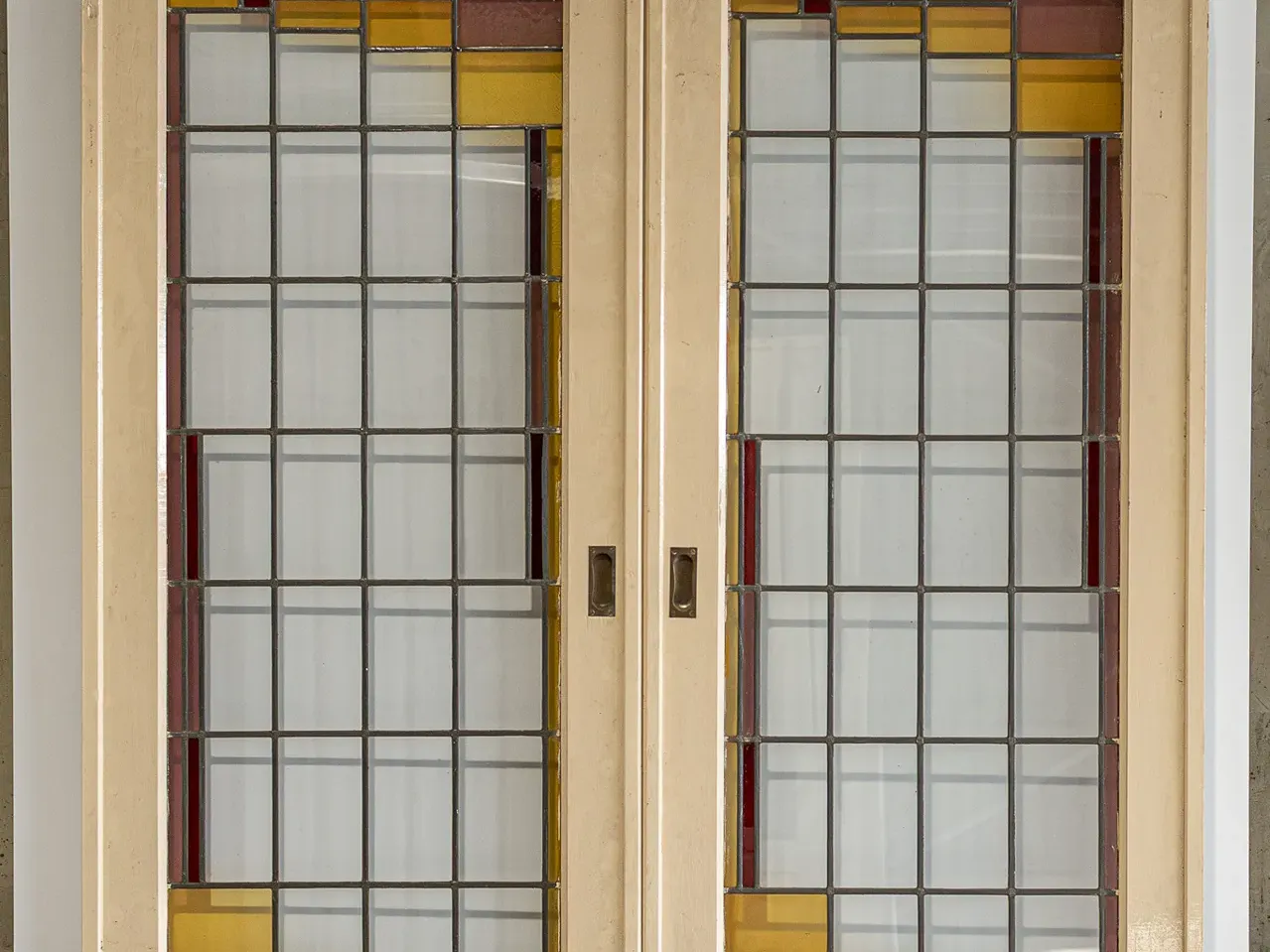 Oude ensuite schuifdeuren met glas in lood kopen gebruikt tweedehands
