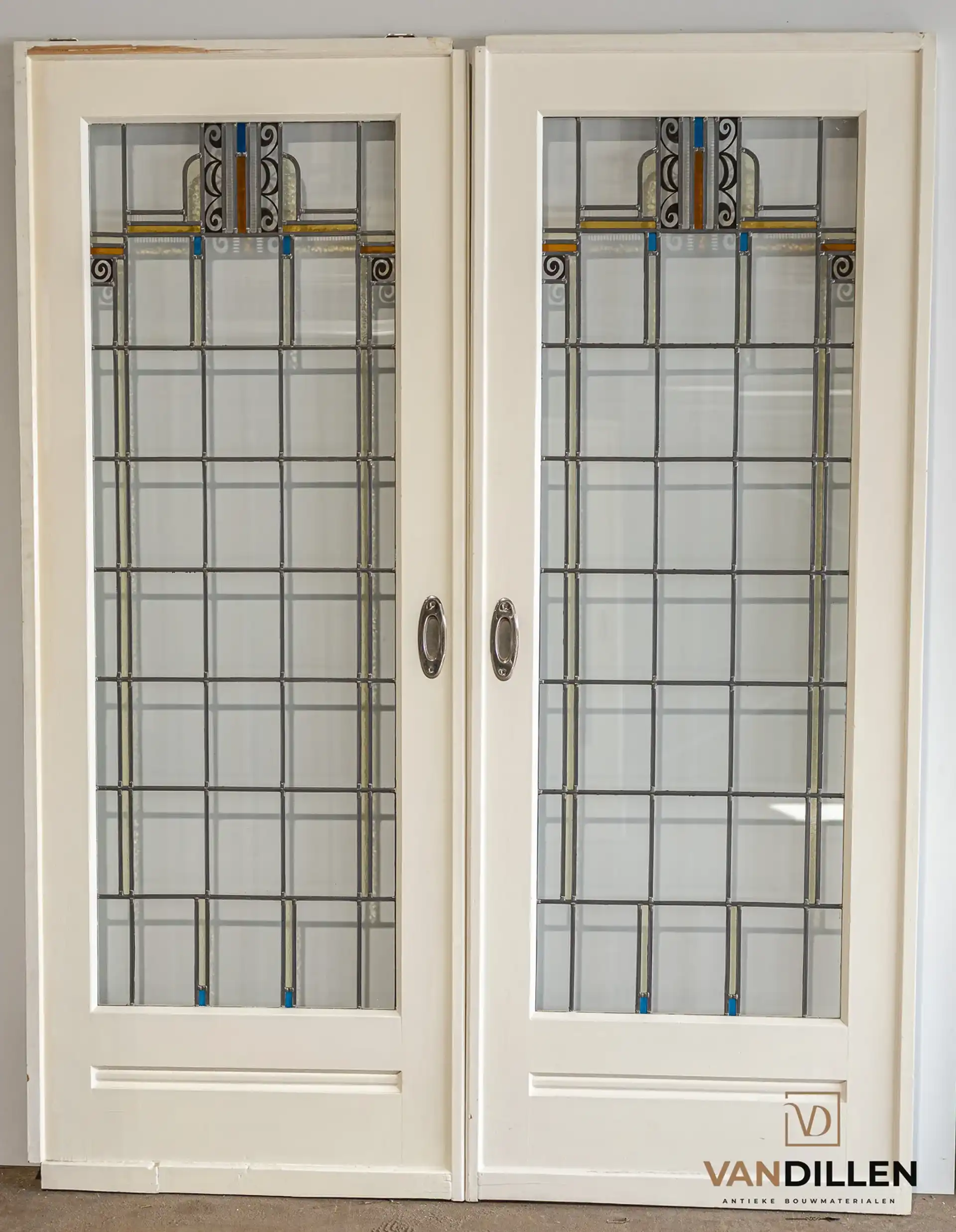 Nr 94 Oude Ensuite Deuren Schuifdeuren Glas In Lood