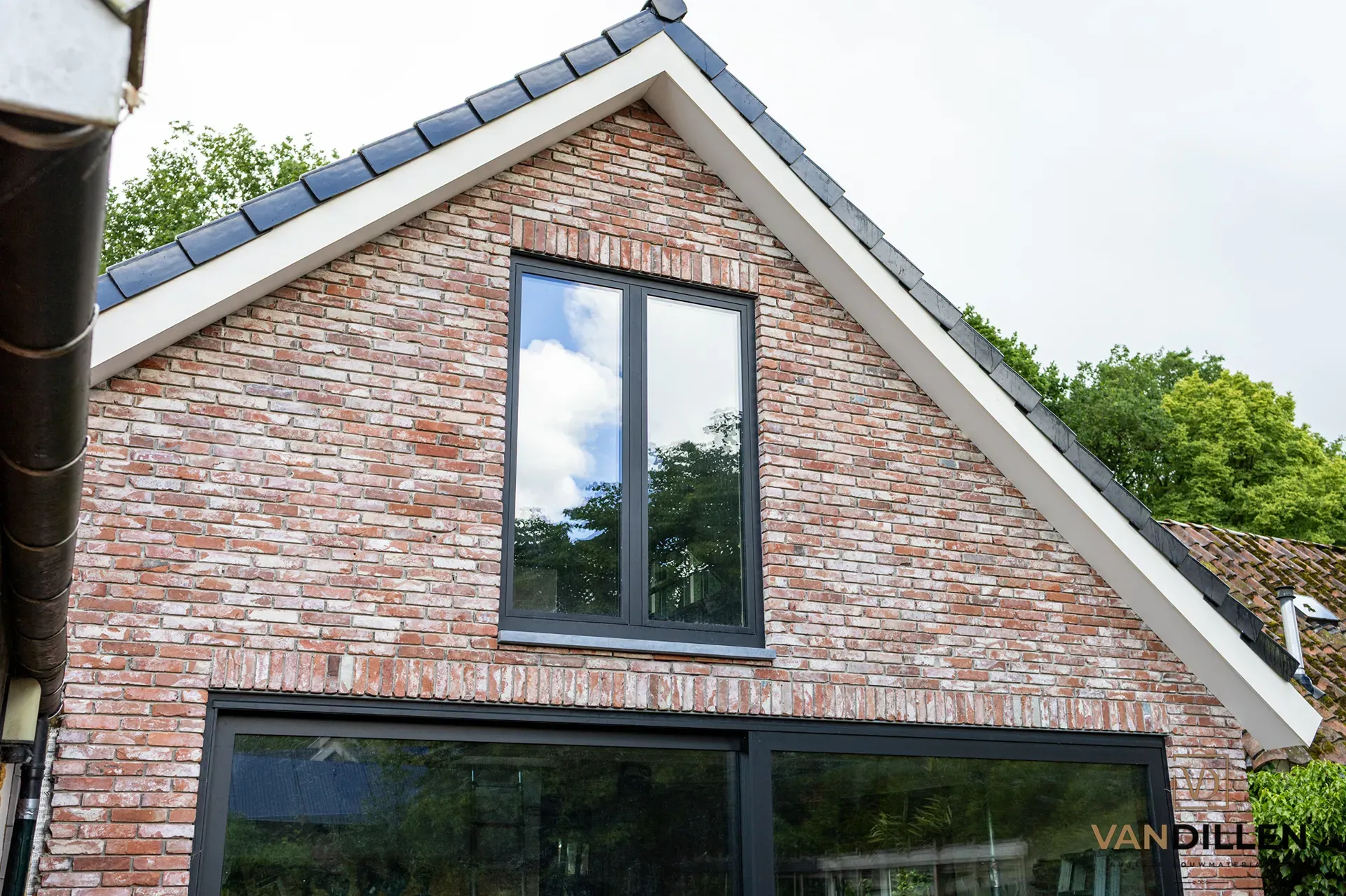 Old smooth Groningen bricks in Zuidlaren