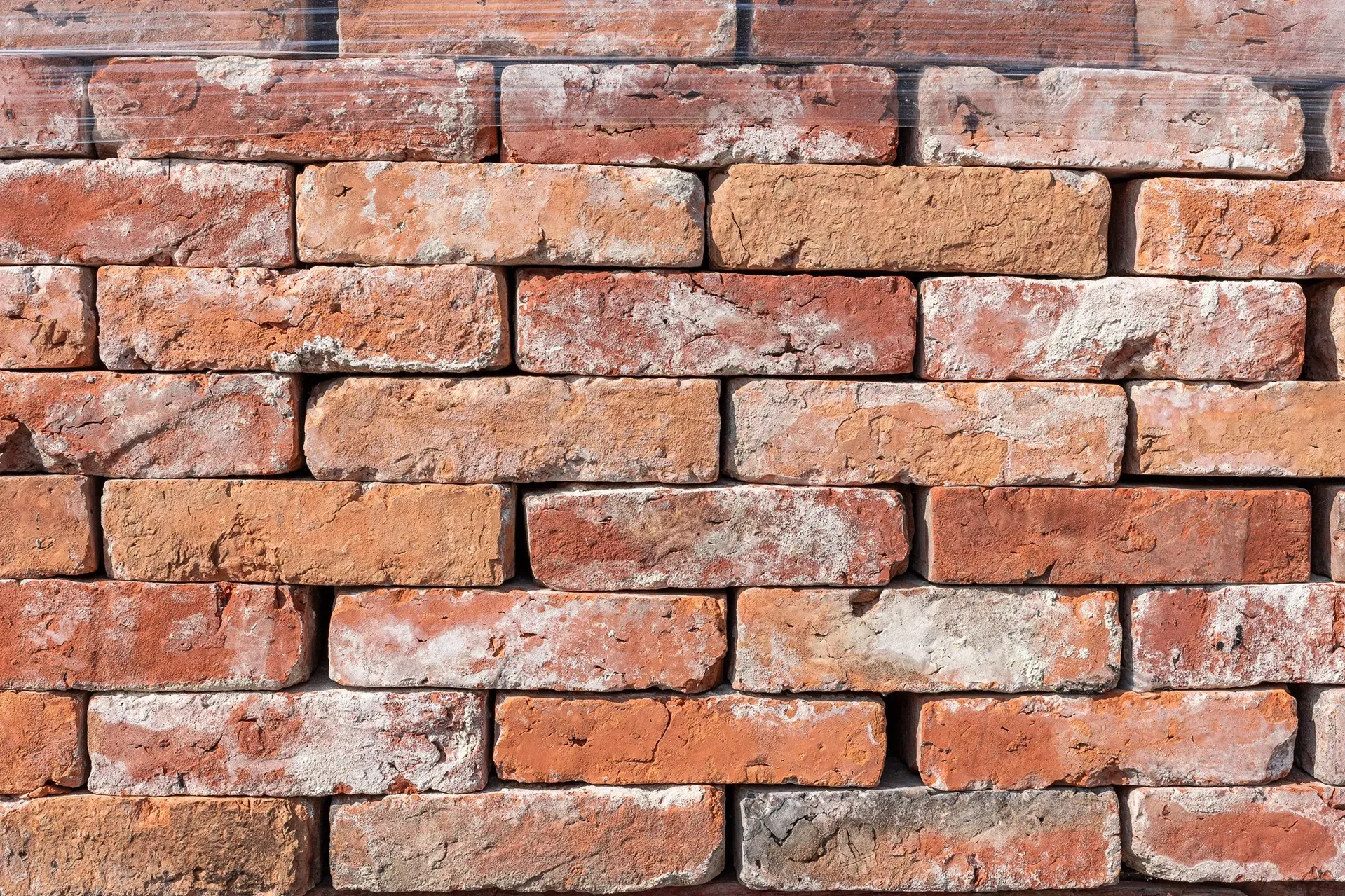 Antique bricks in nuanced orange tones
