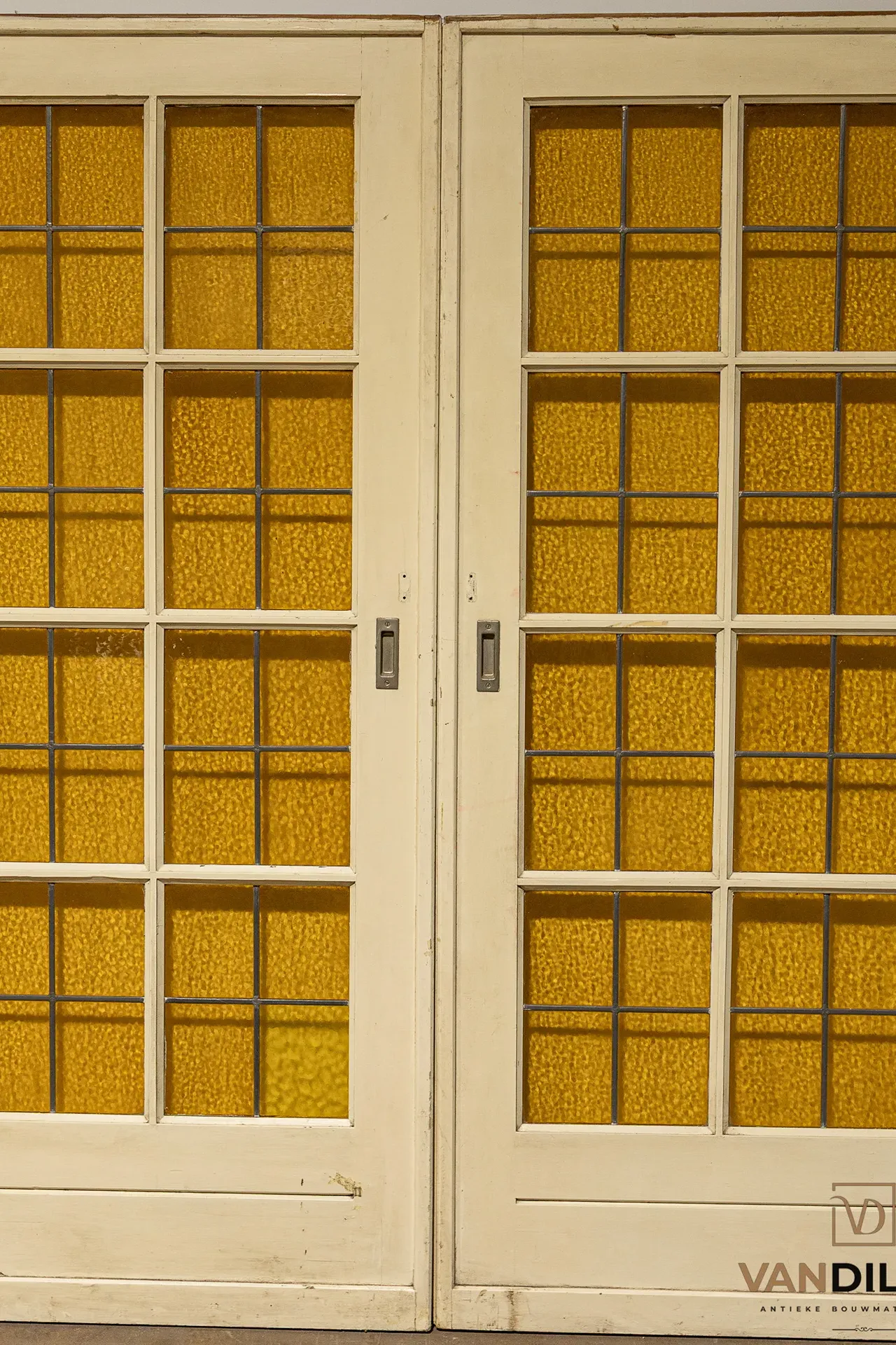 Portes coulissantes anciennes avec vitraux, 203 x 175