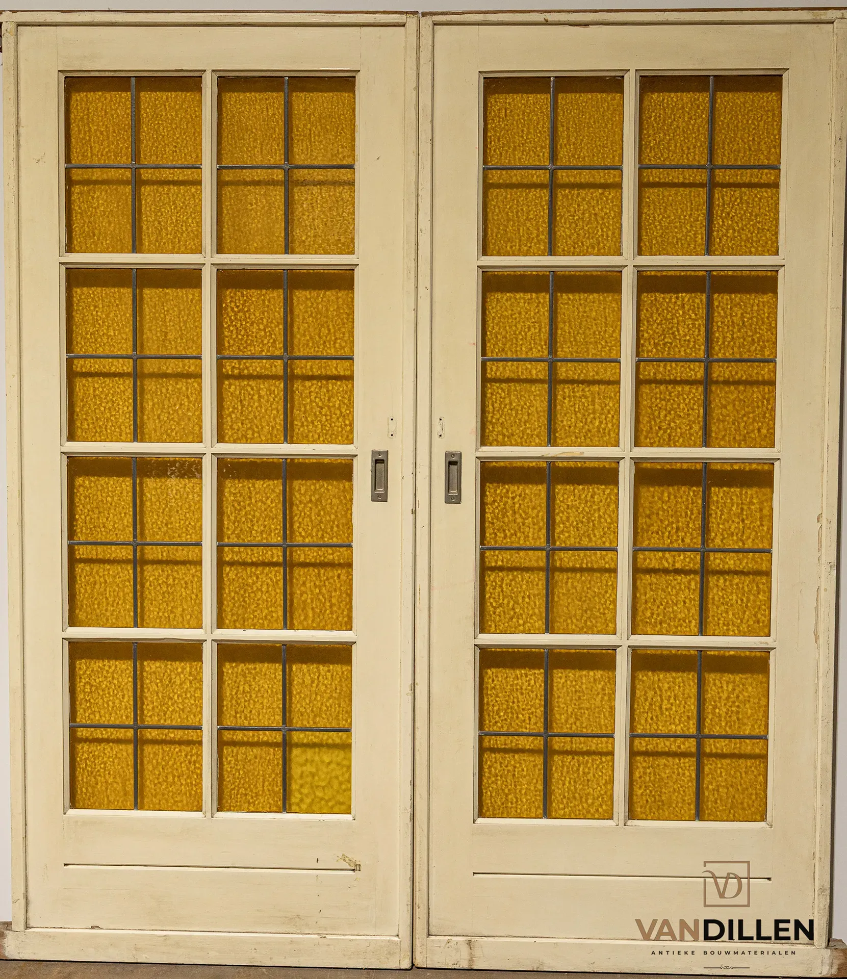 Portes coulissantes anciennes avec vitraux, 203 x 175