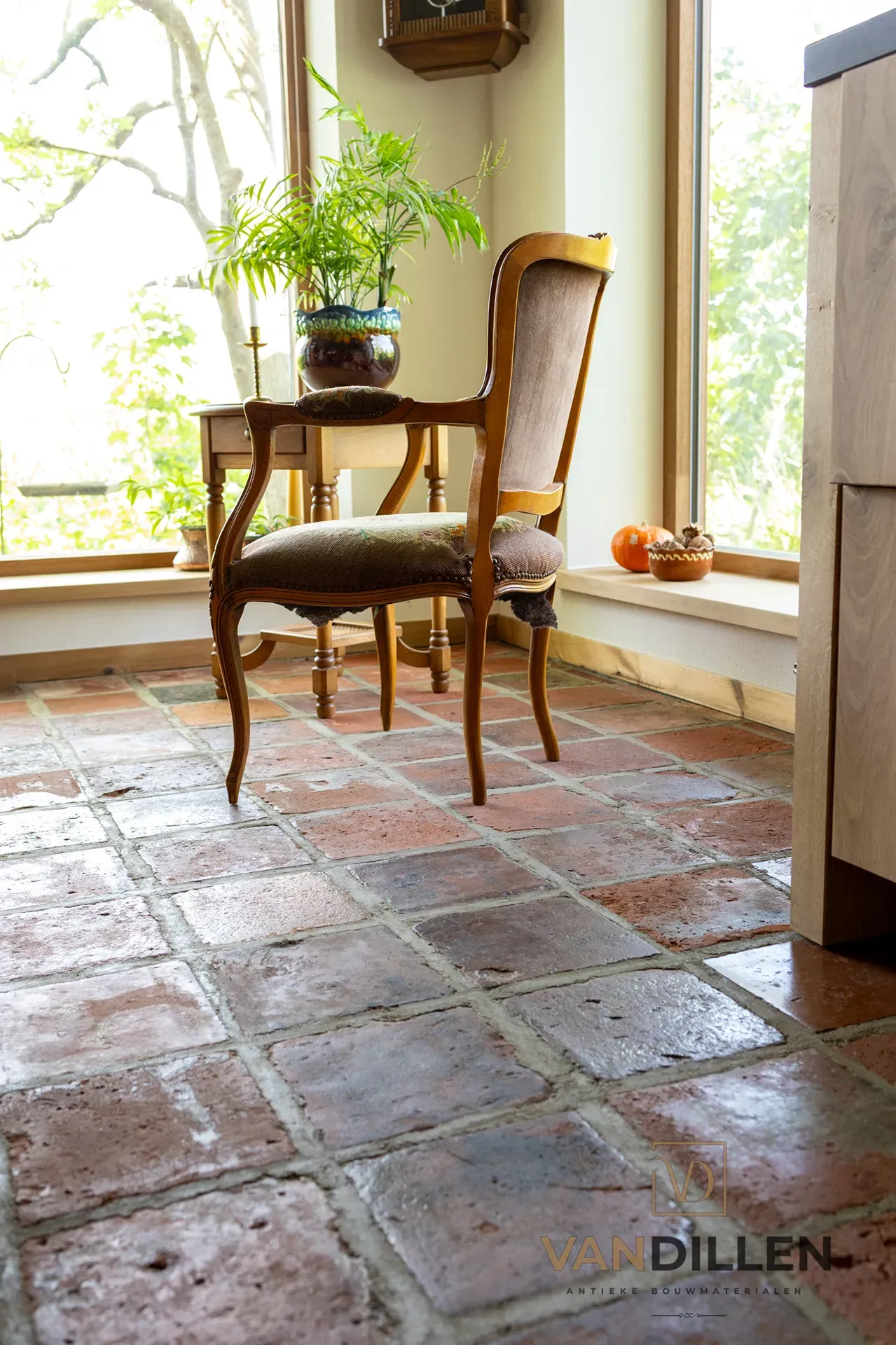 Old farmhouse floor tiles